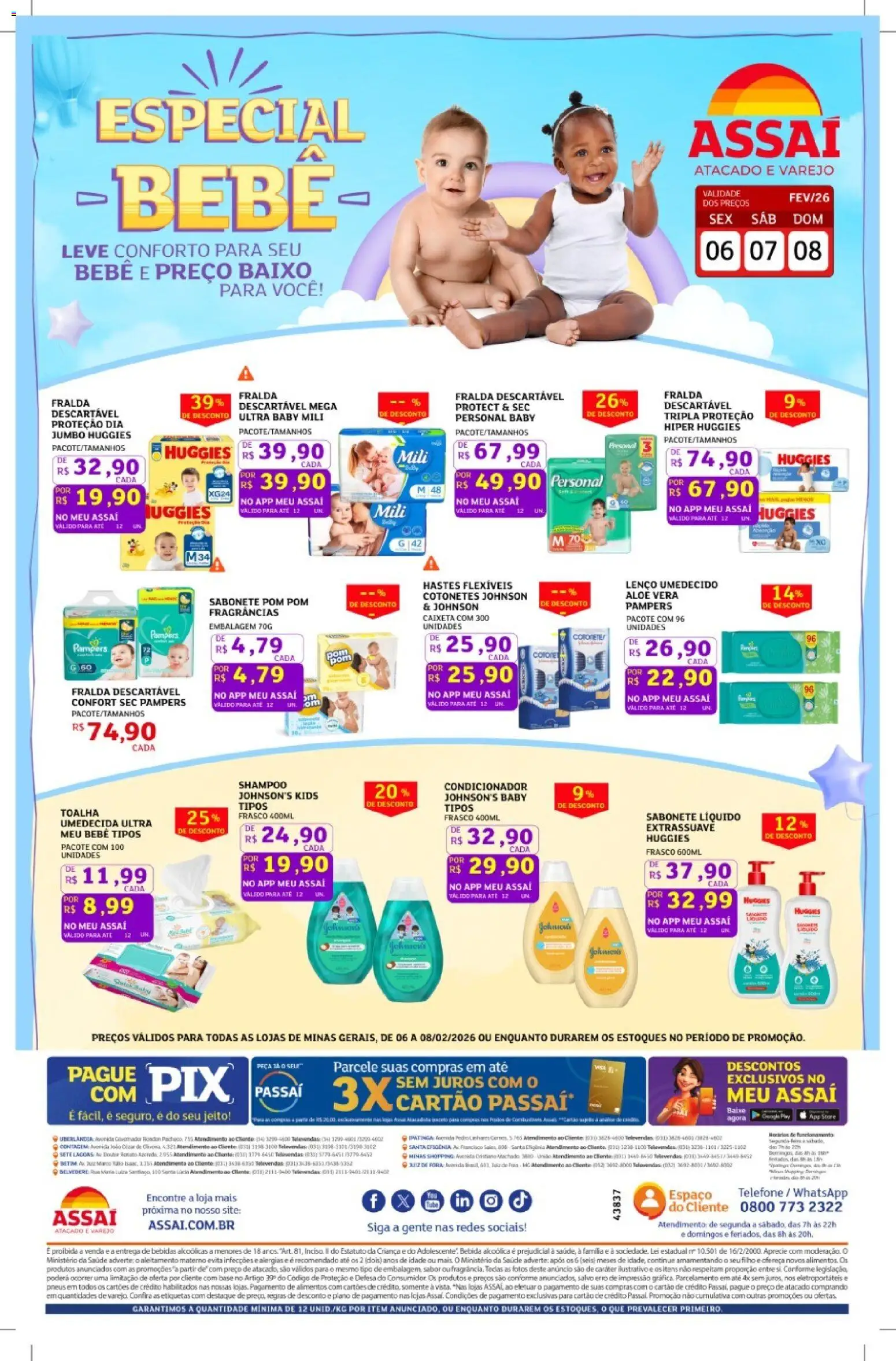 Assaí Atacadista Folheto - válido de 06.02.2026 | Página: 1