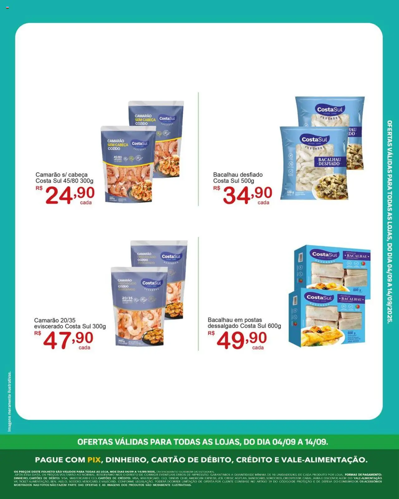 GIGA Atacado Folheto - válido de 04.09.2025 | Página: 3 | Produtos: Bacalhau, Camarão, Base