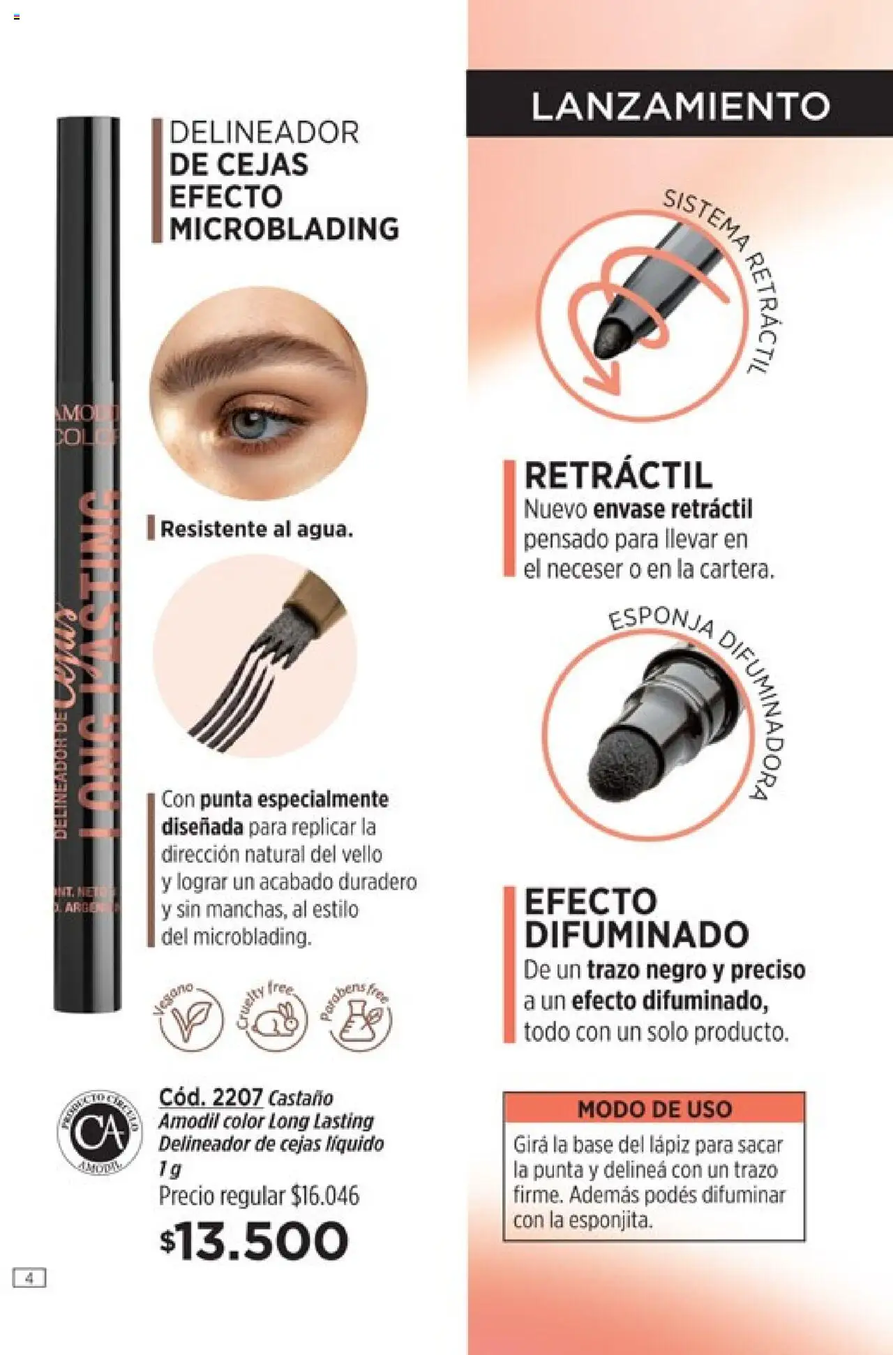Catálogo Amodil Campaña 12 │ válido desde el 26.06.2025 | Página: 4 | Productos: Delineador, Neceser