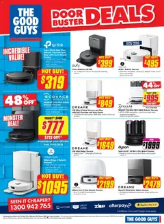 Preview of The Good Guys Catalogue  - valid from 18.02.2026 | Page: 20 | Products: Door, Carpet, Mop, Robot