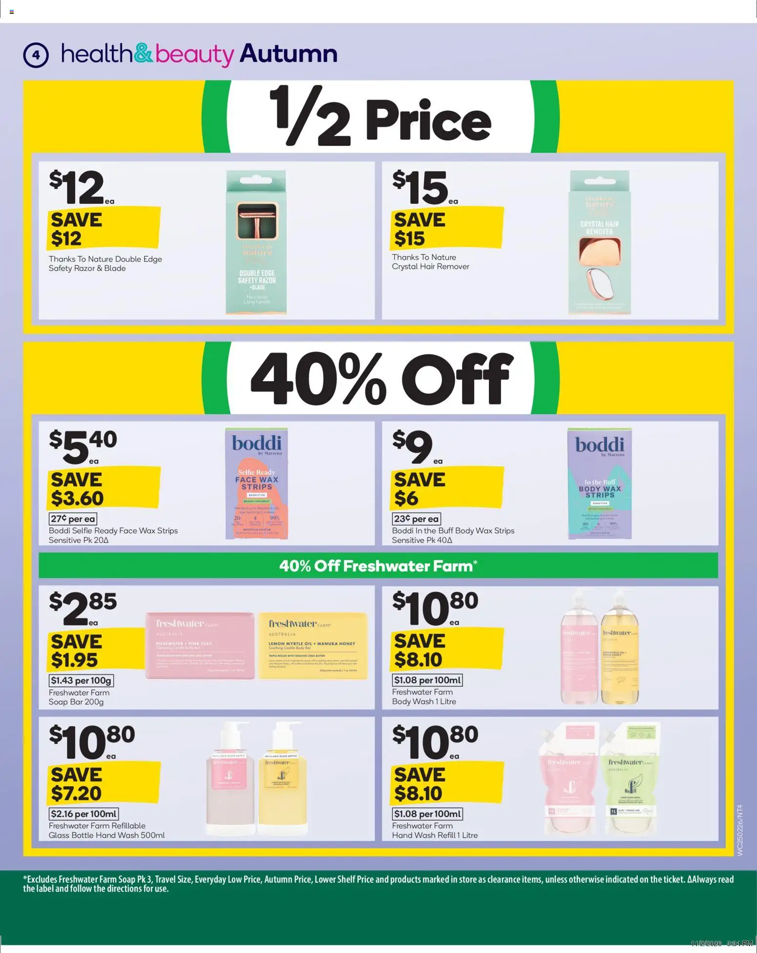 Woolworths catalogue - valid from 25.02.2026 | Page: 5 | Products: Shelf, Razor, Clay, Hand wash