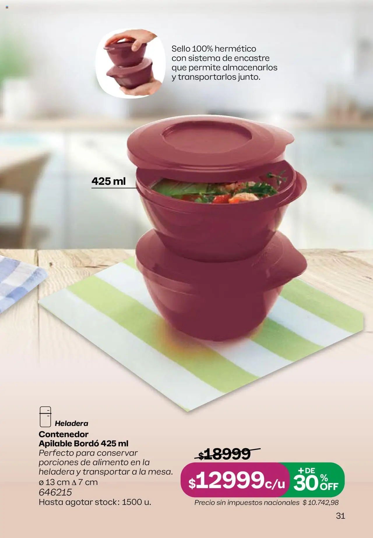 Tupperware Folleto │ válido desde el 11.08.2025 | Página: 32 | Productos: Heladera
