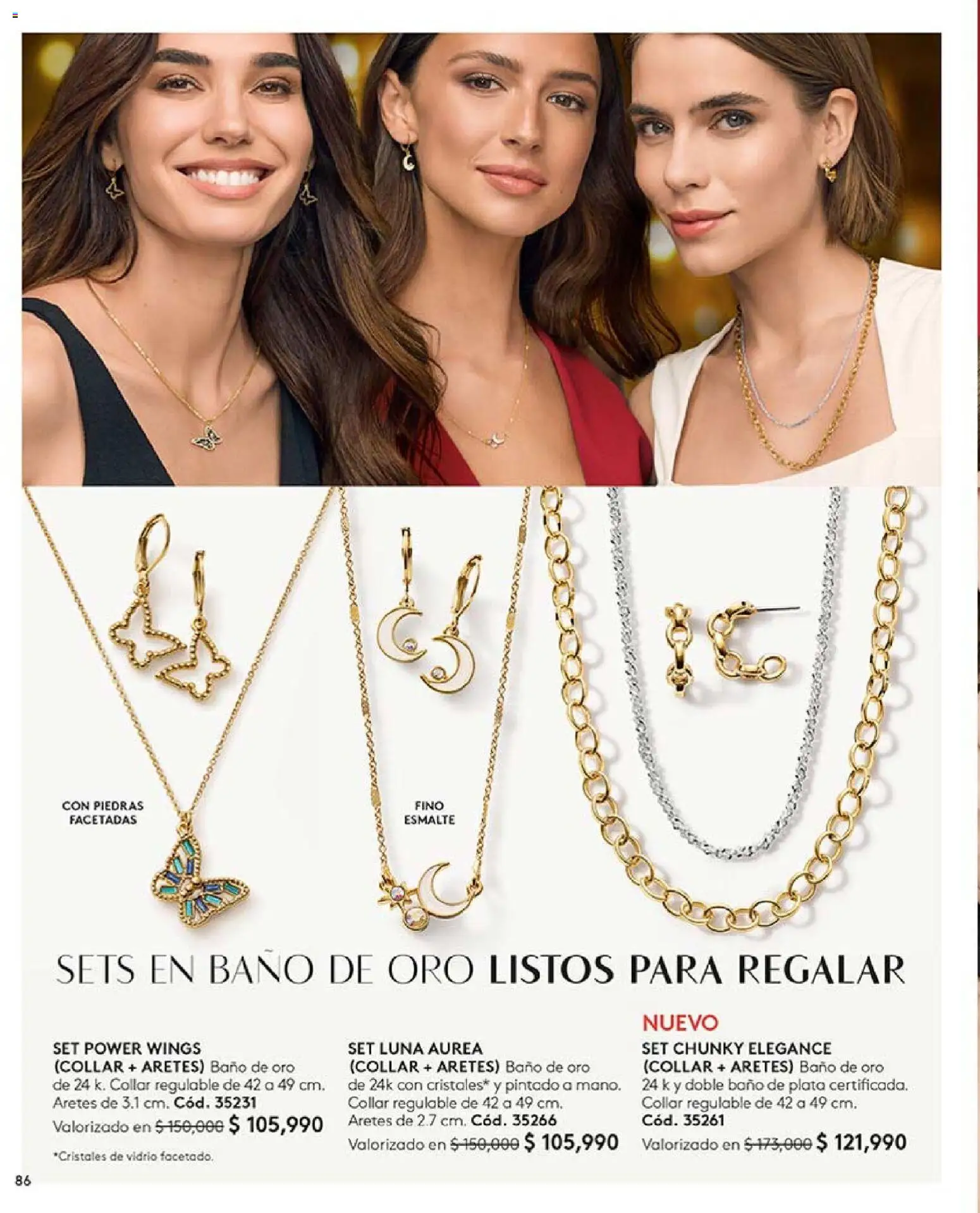 Ésika revista - valida desde el 03.11.2025 | Página: 86 | Productos: Aretes, Baño, Collar