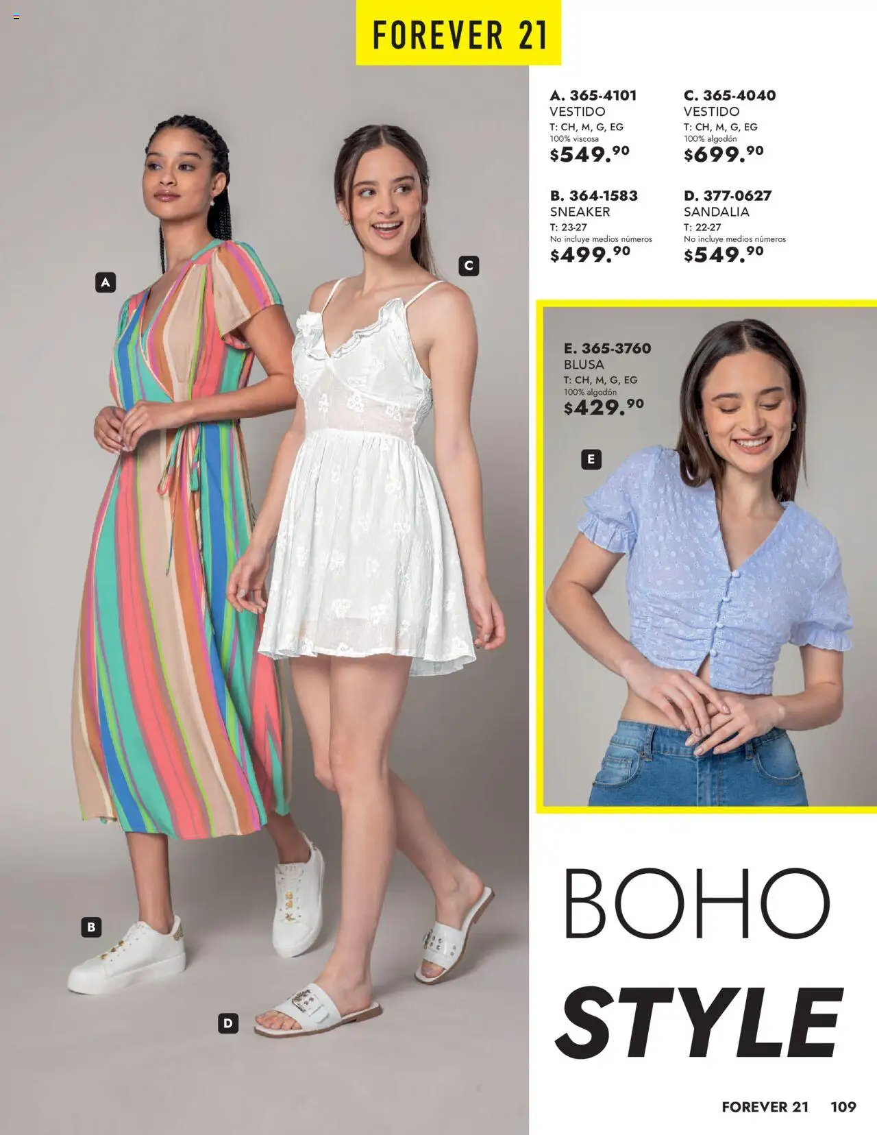 Nuevas ofertas de Andrea válidas en toda la República Mexicana desde el 25.05.2025. ¡Encuentra las mejores ofertas en Andrea - Catálogo Vestir Exterior! | Página: 109 | Productos: Blusa, Algodón, Vestido