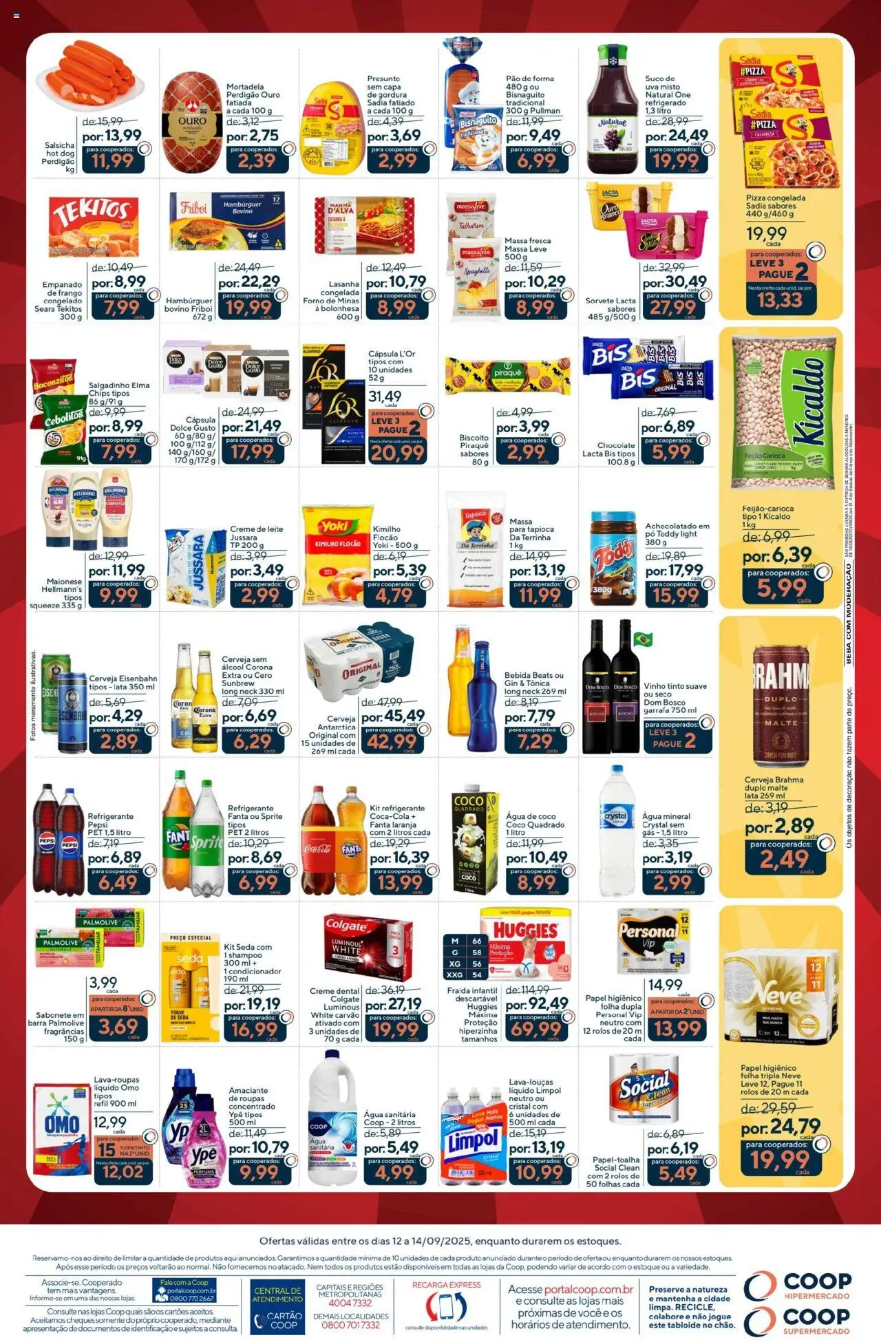 Coop Folheto - válido de 12.09.2025 | Página: 2 | Produtos: Água de coco, Eisenbahn, Sorvete, Água sanitária