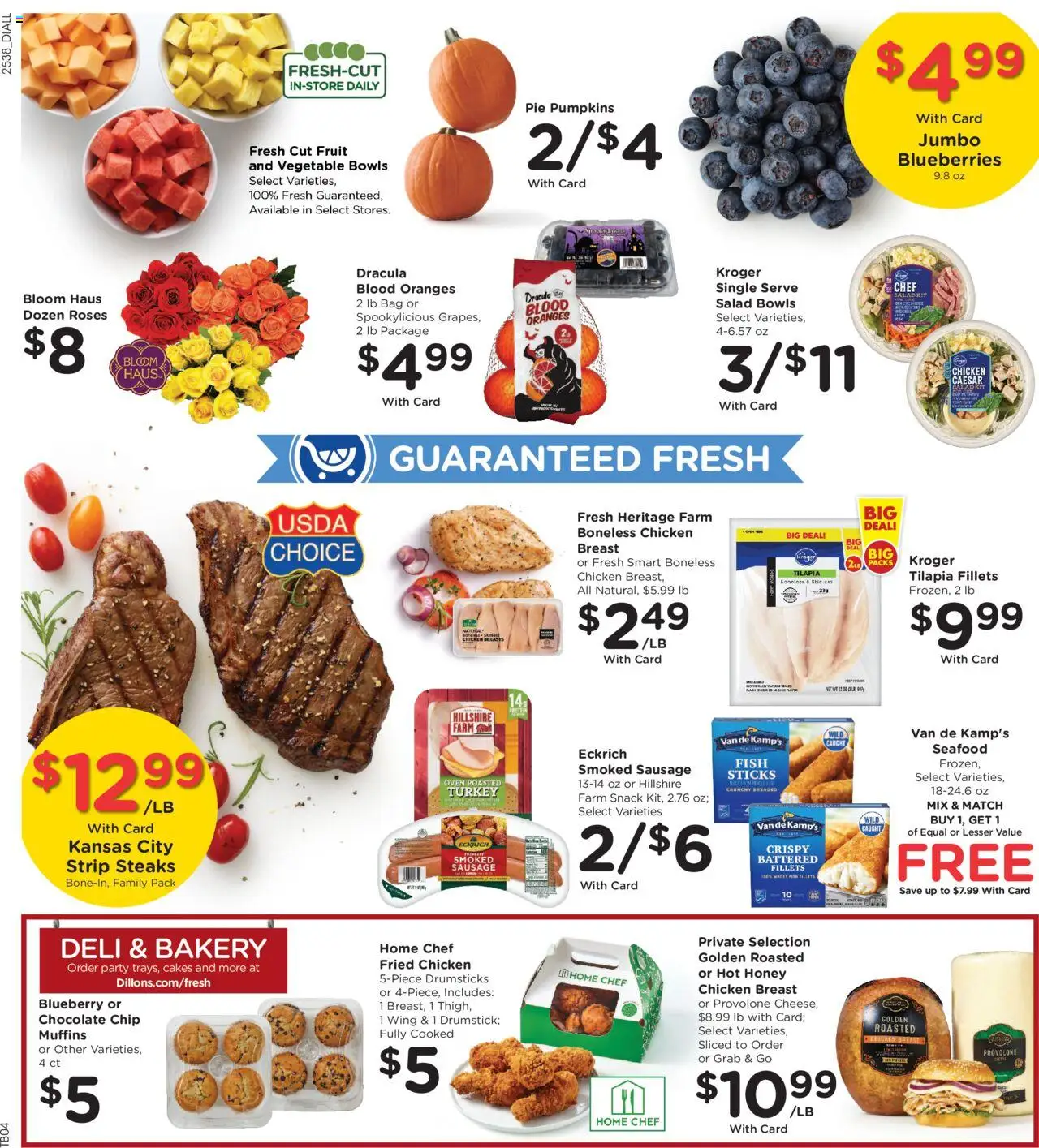 Dillons Weekly Ad - valid from 22.10.2025 | Page: 12 | Products: Bakery, Chocolate, Oranges, Seafood