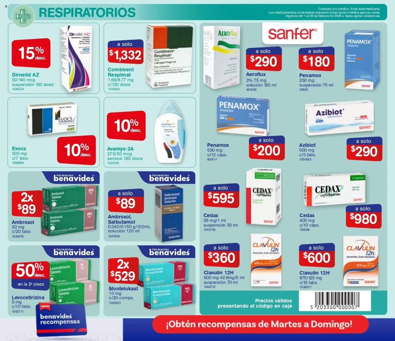 Nuevas ofertas de Farmacia Benavides válidas en toda la República Mexicana desde el 01.01.2026. ¡Encuentra las mejores ofertas en Farmacia Benavides catálogo! | Página: 4