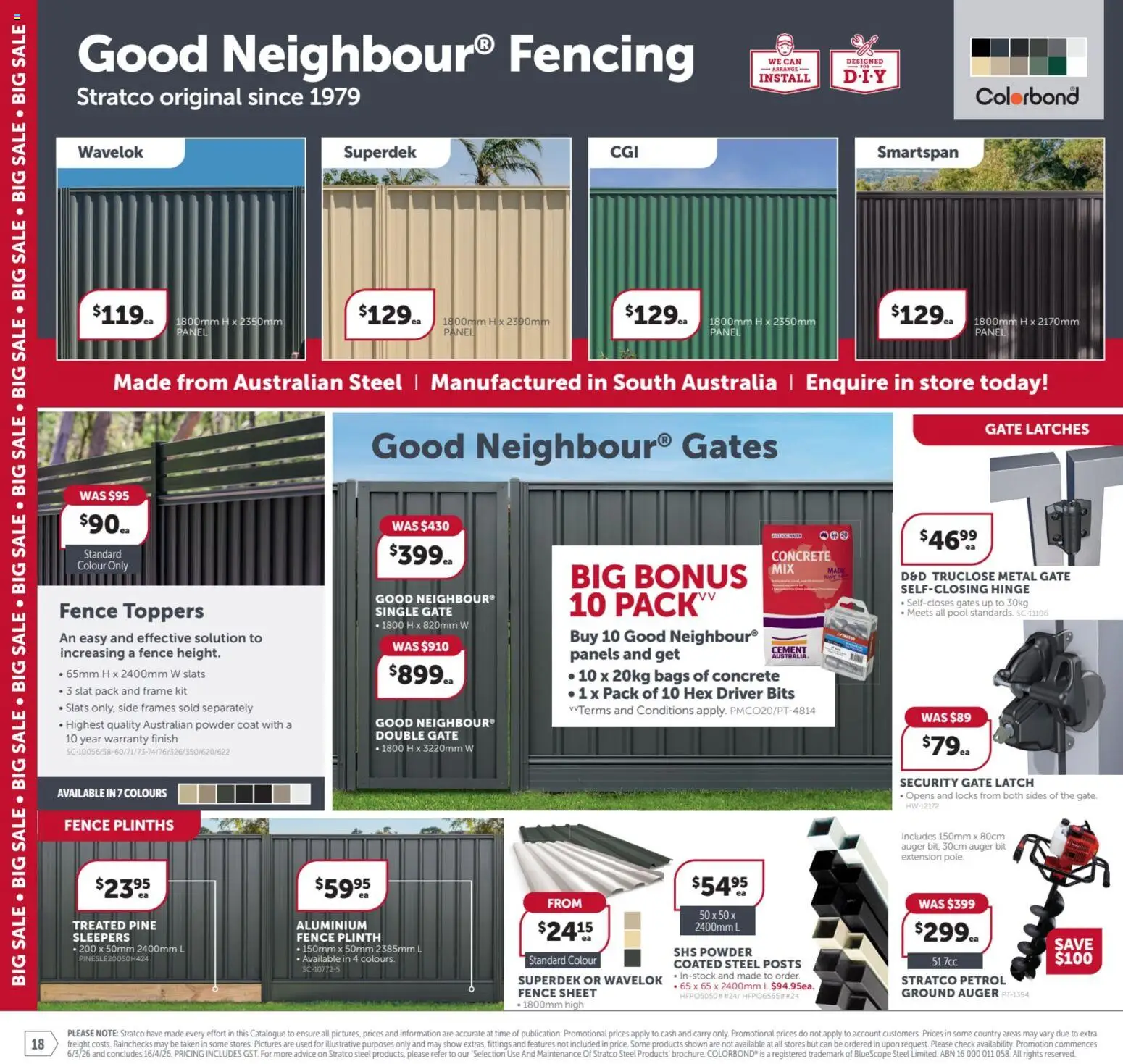 Stratco catalogue - valid from 06.03.2026 | Page: 18 | Products: Fence, Gate, Powder, Coat