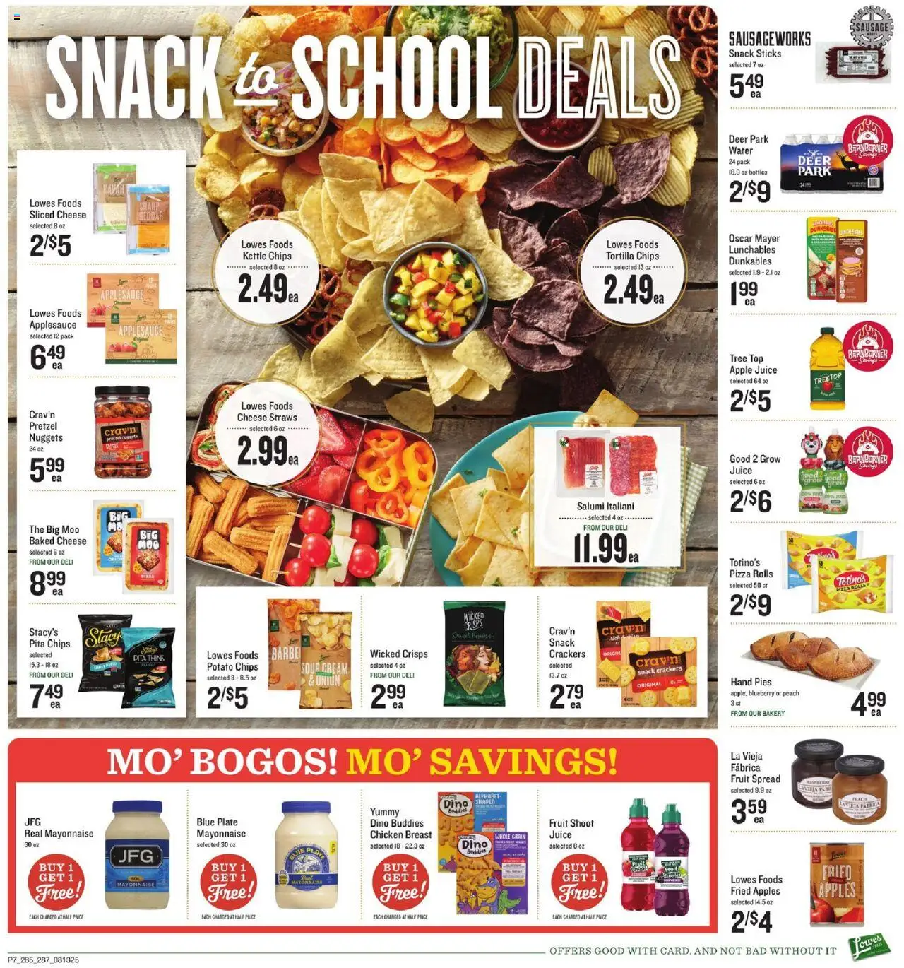 Lowes Foods Weekly Ad - NC - valid from 13.08.2025 | Page: 10 | Products: Pizza, Apples, Chips, Peach