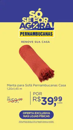 Pernambucanas - Ofertas atuais - Pré-Visualização do folheto da loja Pernambucanas, válido de 05.02.2026 | Página: 8 | Produtos: Sofá