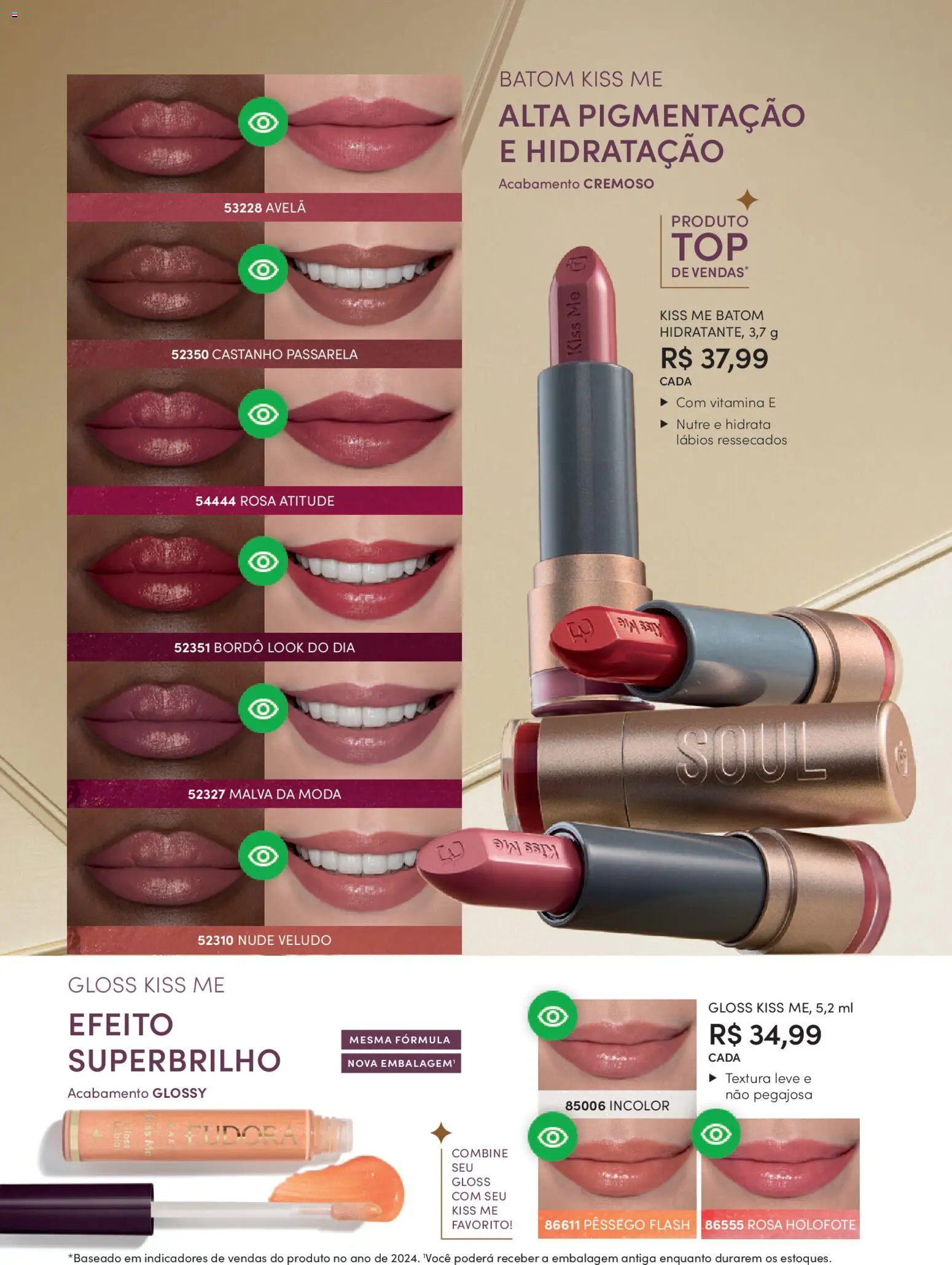 Eudora Folheto - válido de 17.12.2025 | Página: 89 | Produtos: Pêssego, Batom, Avelã