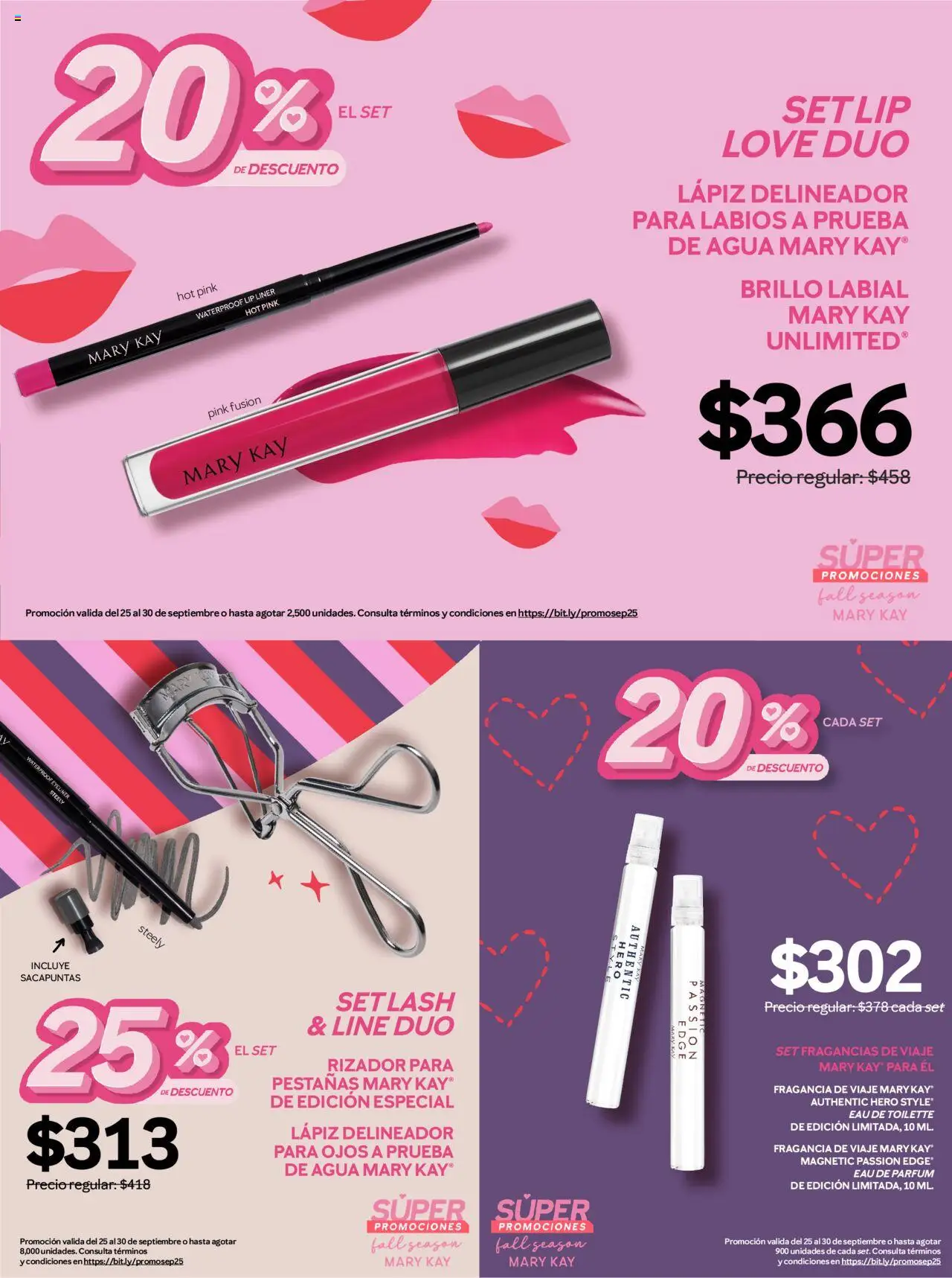 Nuevas ofertas de Mary Kay válidas en toda la República Mexicana desde el 25.09.2025. ¡Encuentra las mejores ofertas en Mary Kay catálogo! | Página: 2 | Productos: Sacapuntas, Brillo, Eau de toilette, Delineador