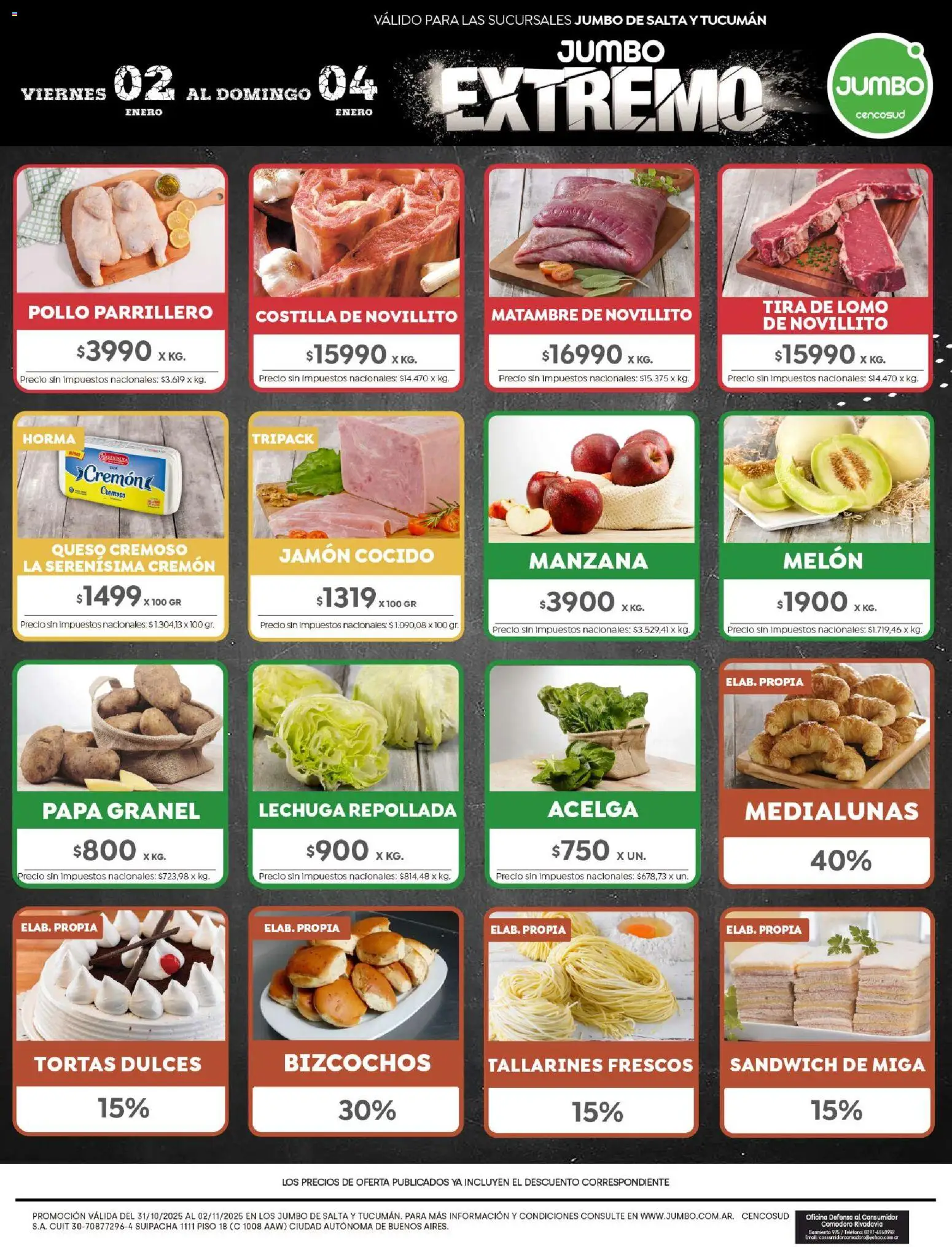 Jumbo - Ofertas | Salta & Tucumán │ válido desde el 02.01.2026 | Página: 7 | Productos: Papa, Melón, Manzana, Queso