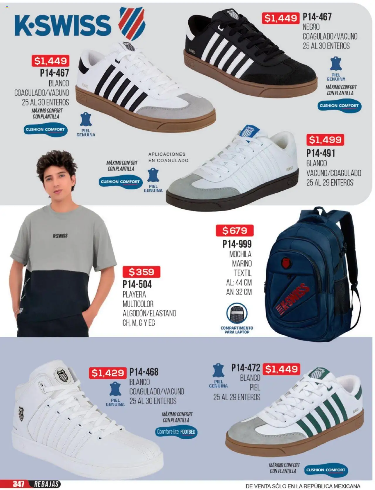 Nuevas ofertas de Cklass válidas en toda la República Mexicana desde el 23.06.2025. ¡Encuentra las mejores ofertas en Cklass catálogo Rebajas Sobre Calzado! | Página: 348 | Productos: Mochila, Playera