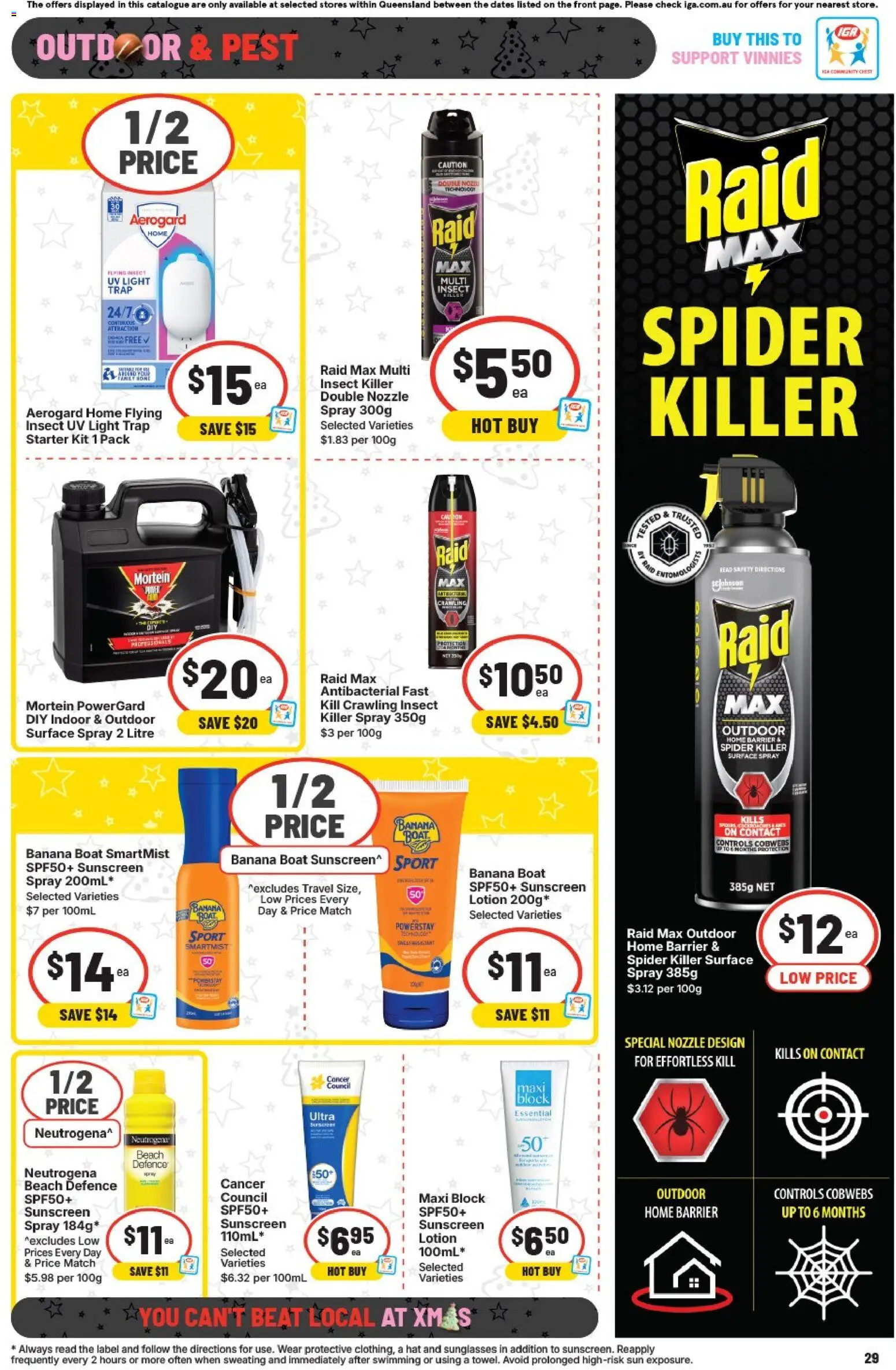 IGA catalogue - valid from 17.12.2025 | Page: 32 | Products: Light, Sunscreen, Lotion, Hat