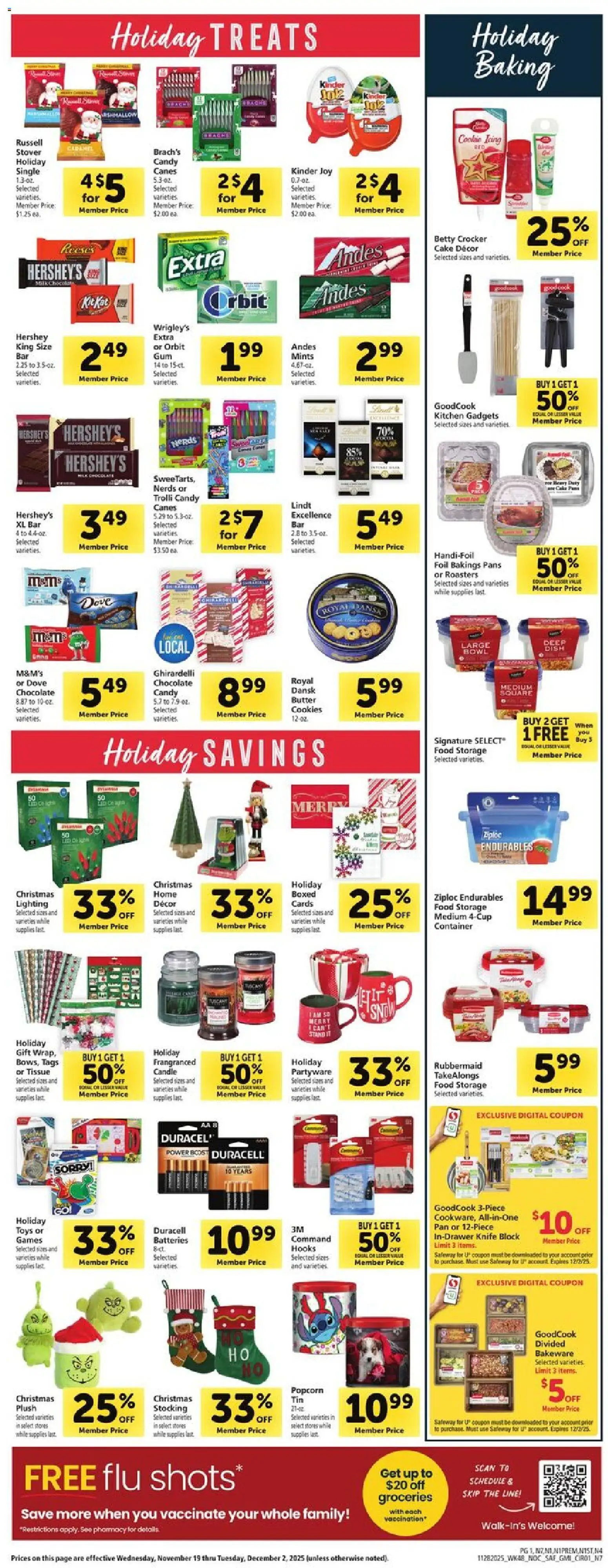 Safeway Weekly Ad - valid from 28.11.2025 | Page: 5 | Products: Pan, Butter, Chocolate, Cookies