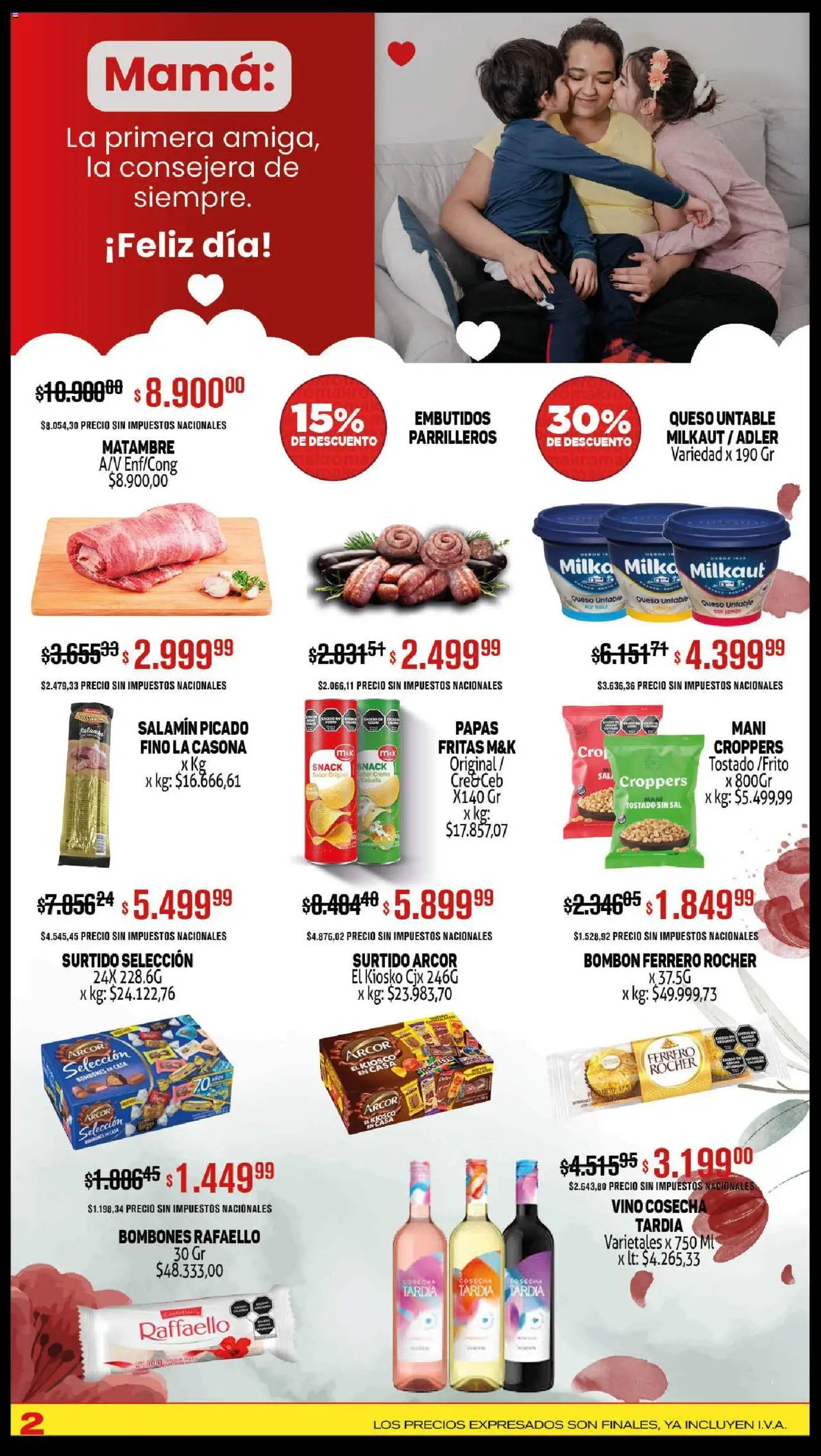 Makro ofertas │ válido desde el 16.10.2025 | Página: 2 | Productos: Cebolla, Queso, Vino, Crema