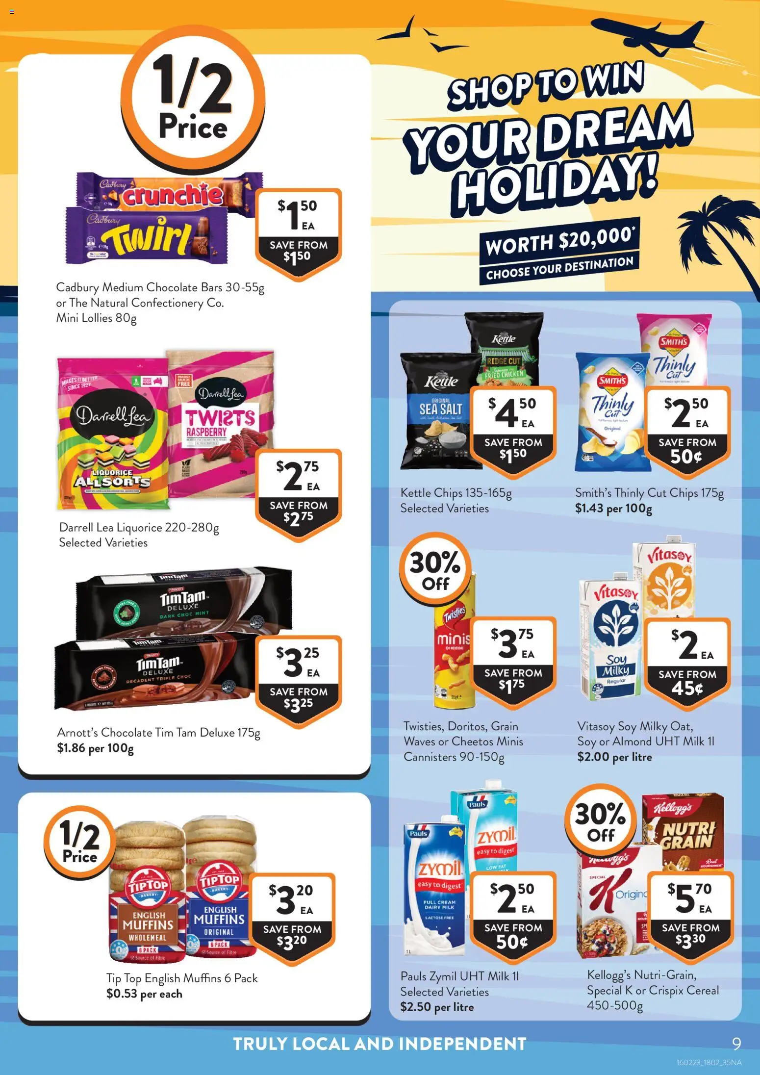 Foodworks catalogue - valid from 18.02.2026 | Page: 9 | Products: Chocolate, Muffins, Cereal, Salt
