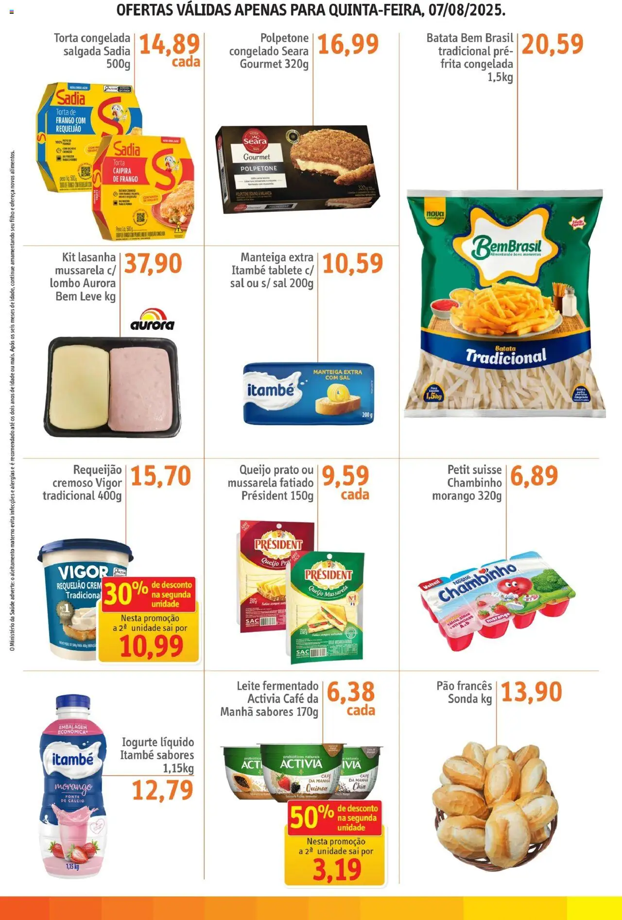 Sonda Folheto - válido de 07.08.2025 | Página: 2 | Produtos: Chia, Iogurte, Frango, Leite fermentado
