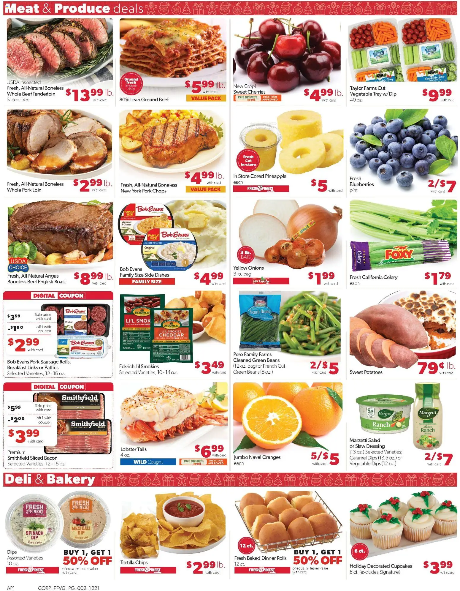Family Fare Weekly Ad - valid from 21.12.2025 | Page: 6 | Products: Spinach, Pineapple, Chips, Salad