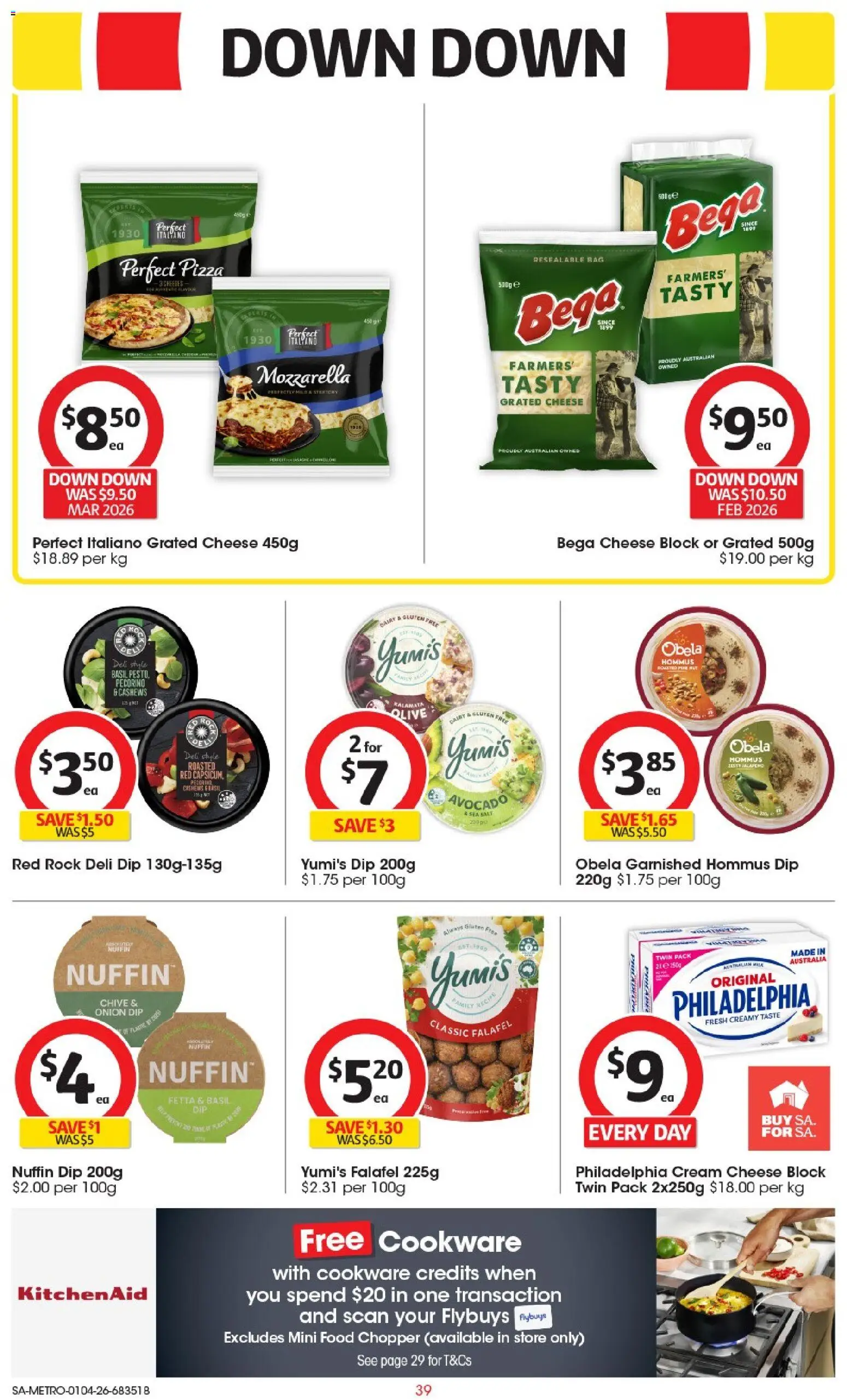 Coles catalogue - valid from 01.04.2026 | Page: 39 | Products: Cookware, Cream, Salt, Bag