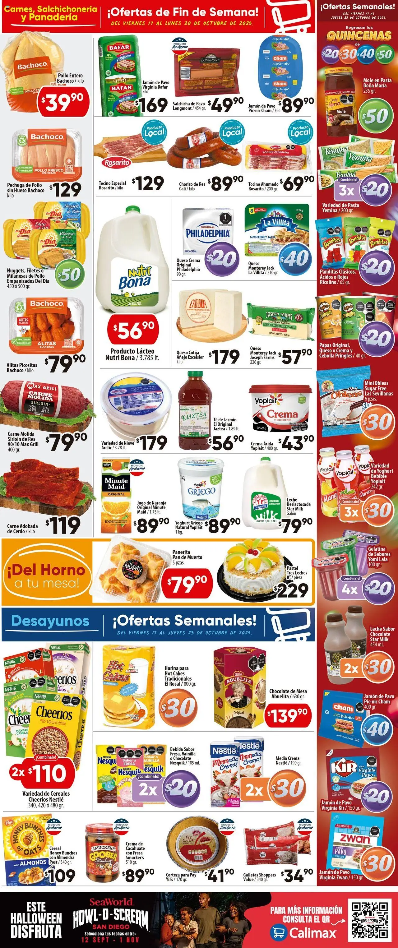 Nuevas ofertas de Calimax válidas en toda la República Mexicana desde el 17.10.2025. ¡Encuentra las mejores ofertas en Calimax folleto Mexicali! | Página: 2 | Productos: Harina, Pastel, Cereales, Pasta