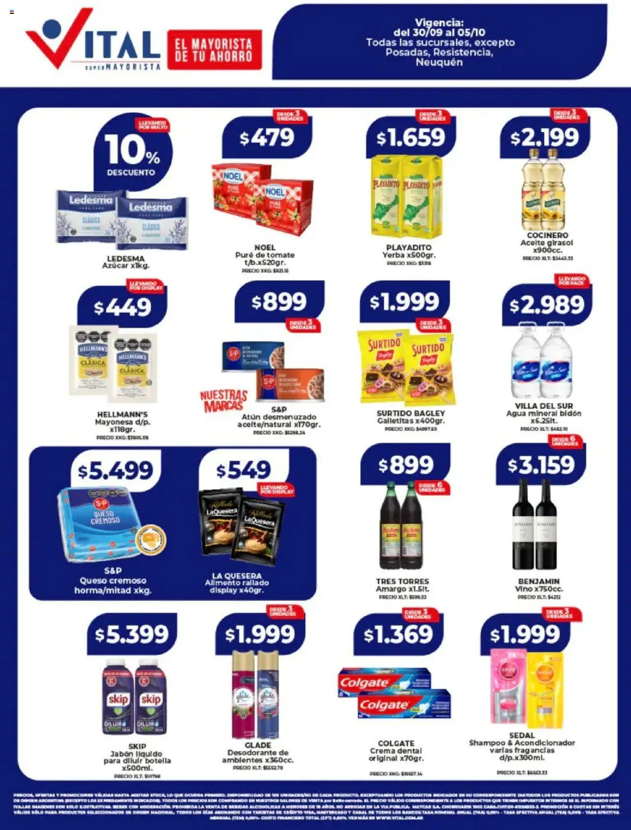 Vital - Ofertas │ válido desde el 30.09.2025 | Página: 1 | Productos: Mayonesa, Desodorante, Tomate, Queso