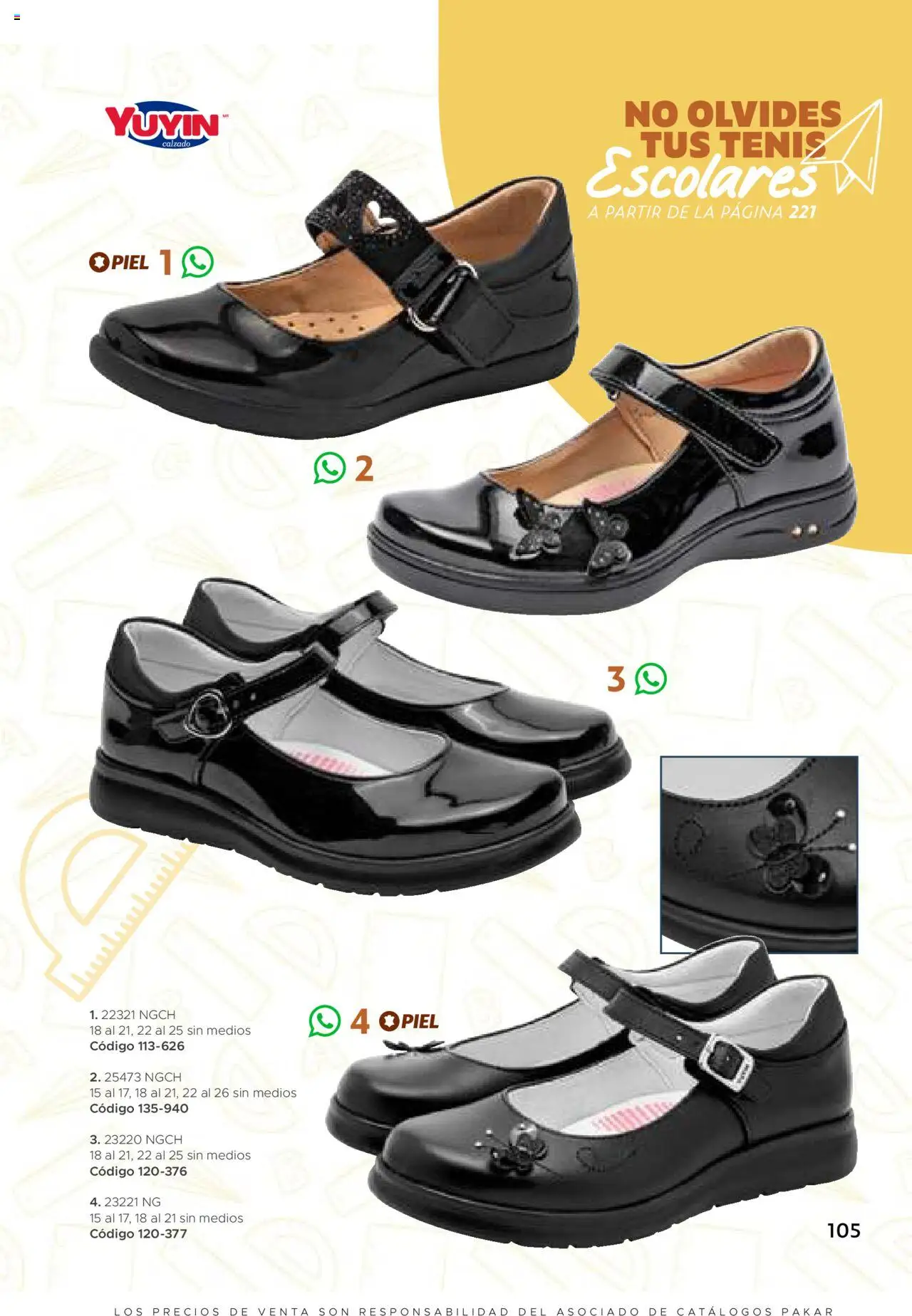 Nuevas ofertas de SC Pakar válidas en toda la República Mexicana desde el 24.07.2025. ¡Encuentra las mejores ofertas en SC Pakar - Catálogo Nina otoño / invierno! | Página: 105 | Productos: Tenis
