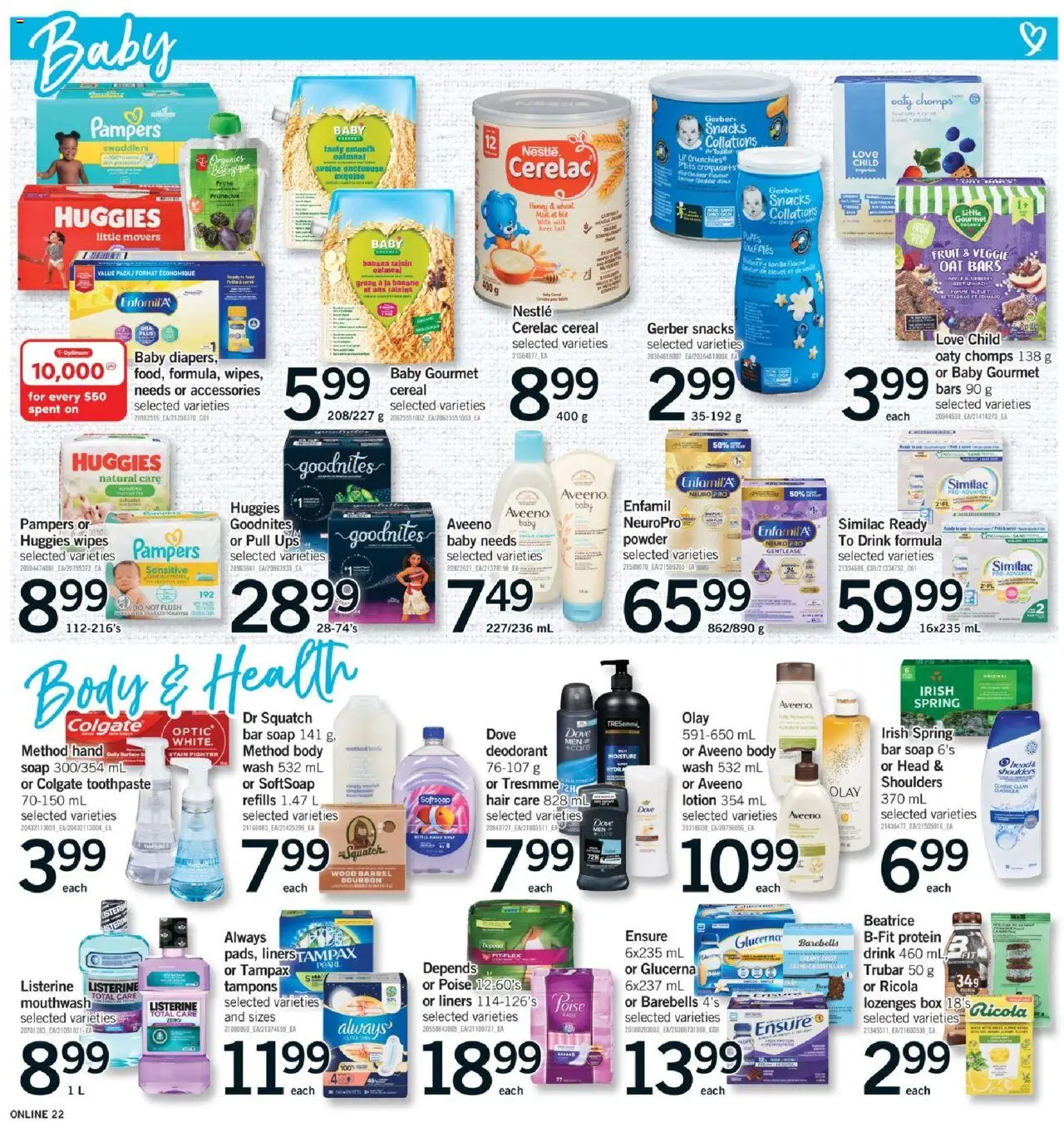 Fortinos flyer valid from 16.10.2025 | Page: 21 | Products: Bourbon, Soap, Toothpaste, Milk