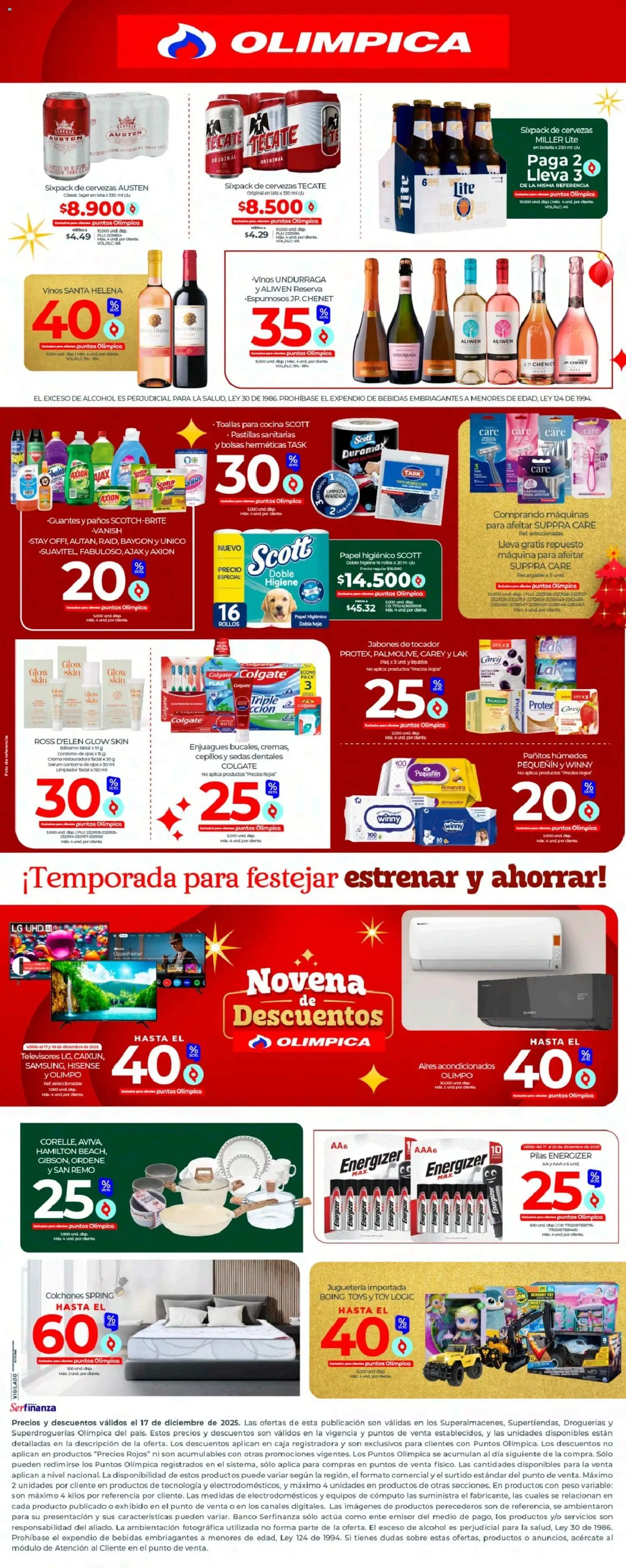 Olímpica revista - valida desde el 17.12.2025 | Página: 3 | Productos: Pasta, Peso, Sobre, Tintura