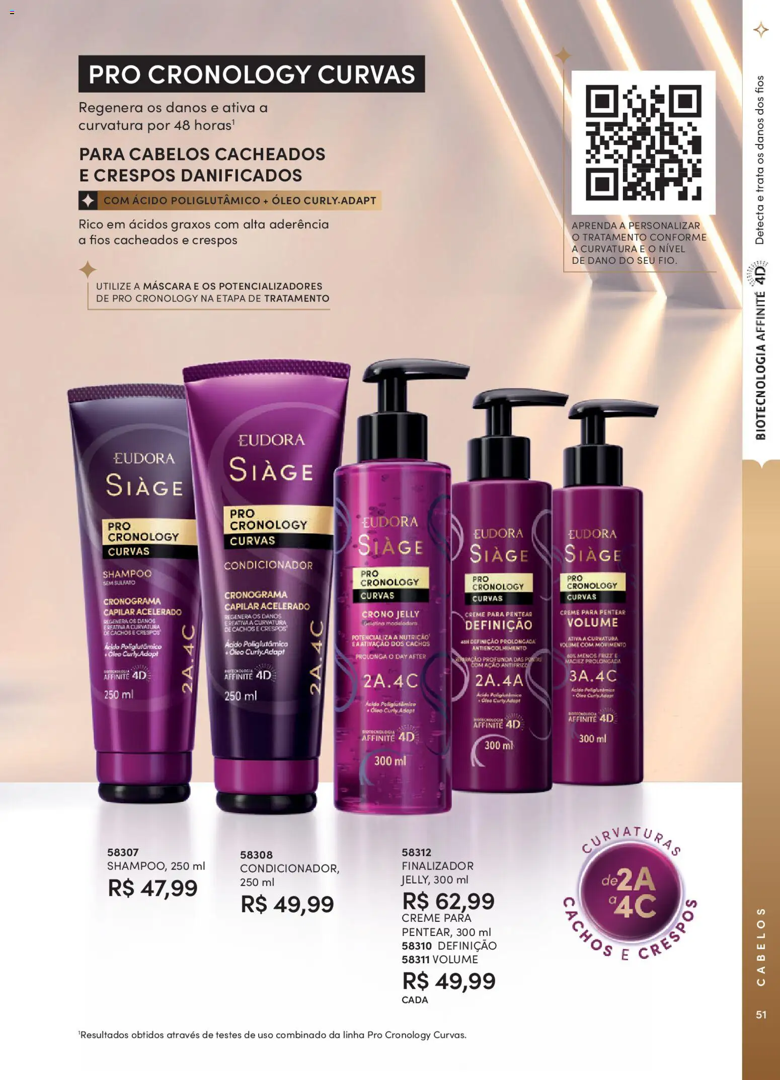 Eudora Folheto - válido de 26.01.2026 | Página: 51 | Produtos: Shampoo, Condicionador, Óleo, Gelatina