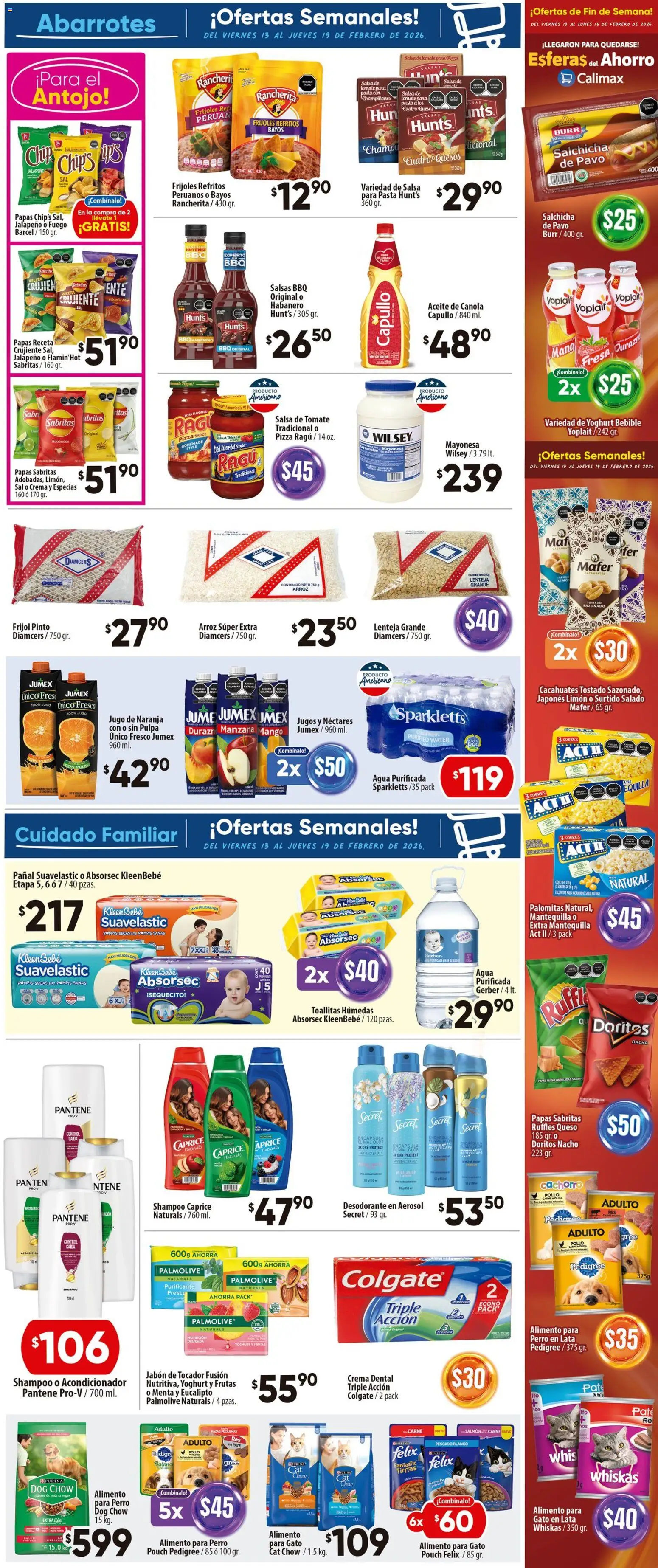 Nuevas ofertas de Calimax válidas en toda la República Mexicana desde el 13.02.2026. ¡Encuentra las mejores ofertas en Calimax folleto Mexicali y SLRC! | Página: 5 | Productos: Pollo, Manzana, Mango, Aceite