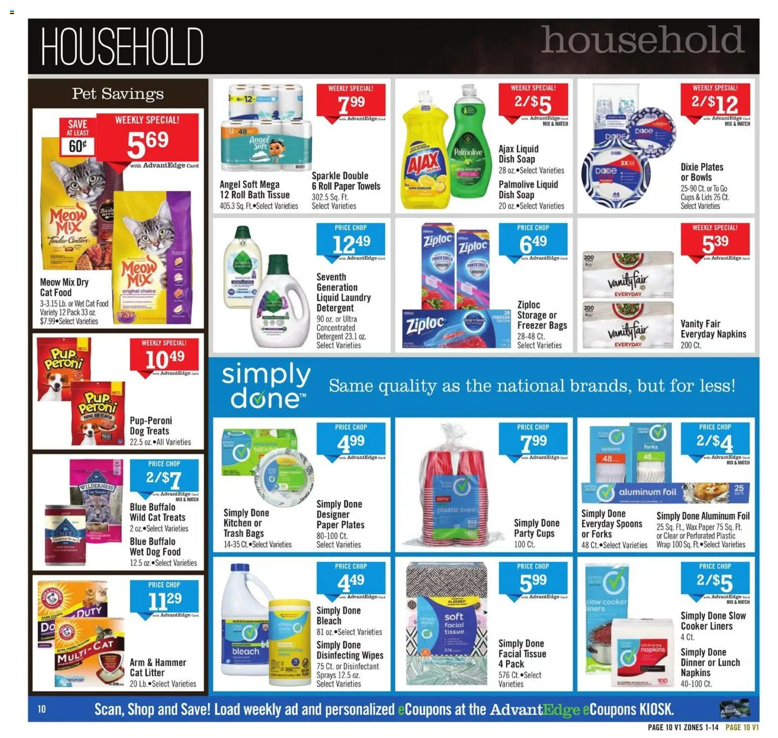 Price Chopper Weekly Ad - valid from 09.11.2025 | Page: 10 | Products: Dog Treats, Dog Food, Cat Food, Cat Litter