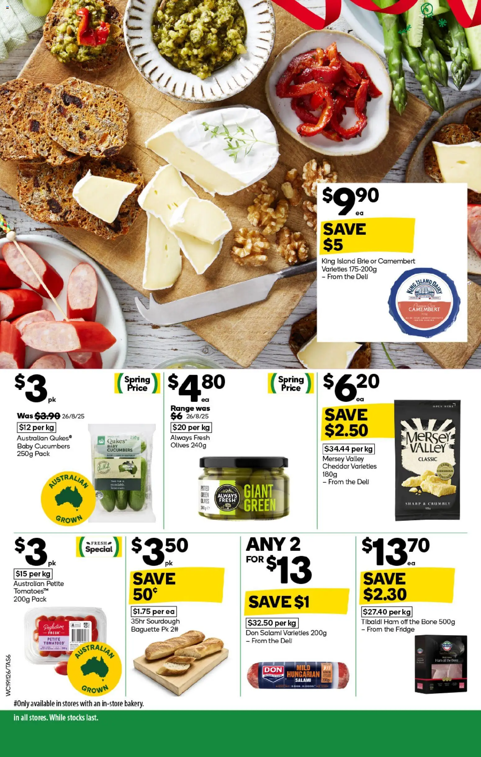 Woolworths catalogue - valid from 19.11.2025 | Page: 6 | Products: Salami, Tomatoes, Cucumbers, Fridge