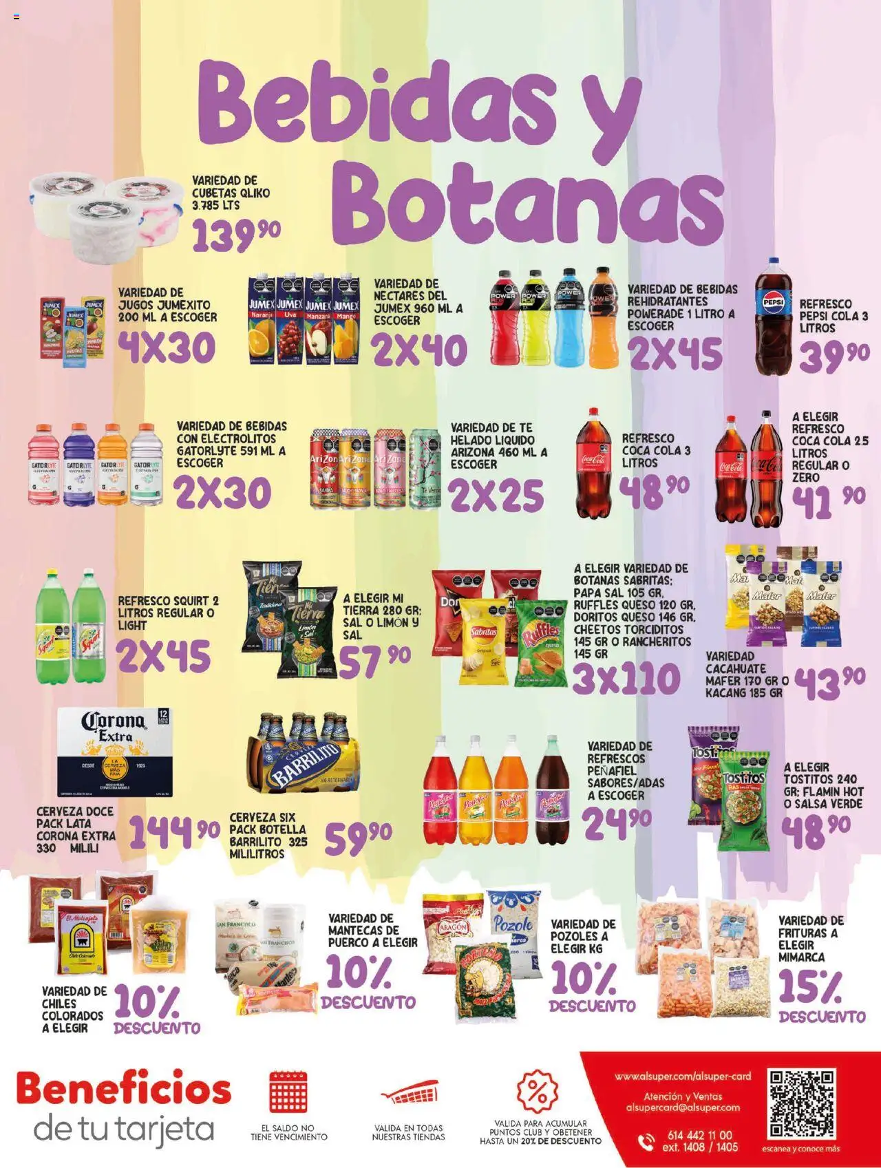 Nuevas ofertas de Alsuper válidas en toda la República Mexicana desde el 09.09.2025. ¡Encuentra las mejores ofertas en Alsuper - Folleto - Durango! | Página: 7 | Productos: Cacahuate, Queso, Cerveza, Helado