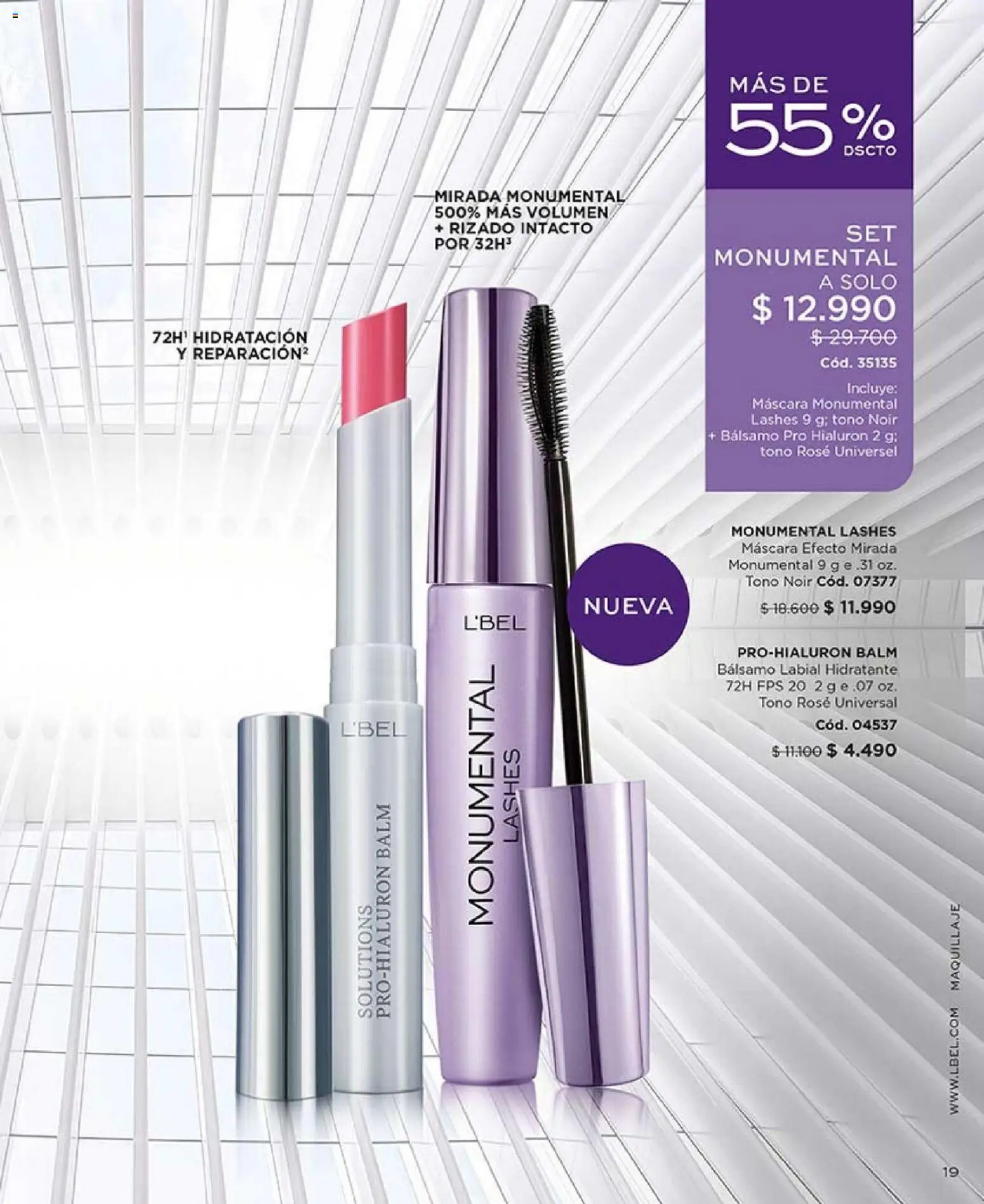 Catálogo L'Bel Campaña2x │ válido desde el 16.01.2026 | Página: 19 | Productos: Bálsamo, Maquillaje, Máscara, Labial