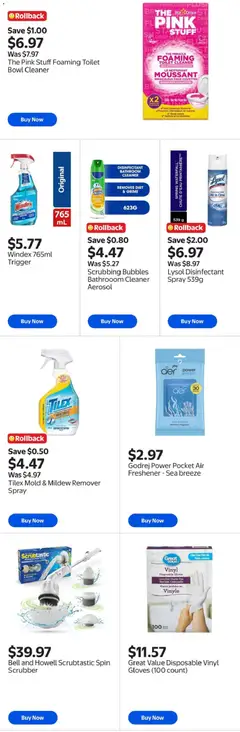 Preview of Walmart flyer - Spring cleaning from shop Walmart valid from 26.03.2026 | Page: 5 | Products: Gloves, Fragrance