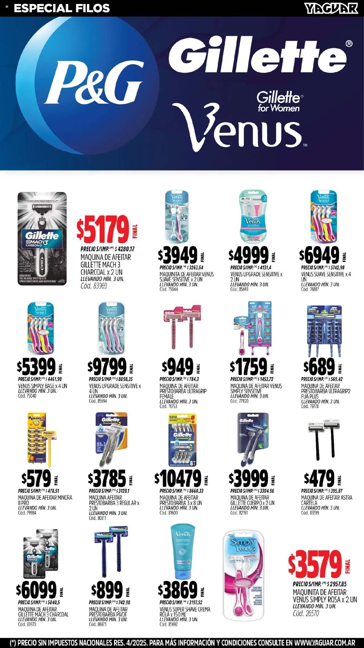 Yaguar - Salta │ válido desde el 01.09.2025 | Página: 27 | Productos: Maquina de afeitar, Crema