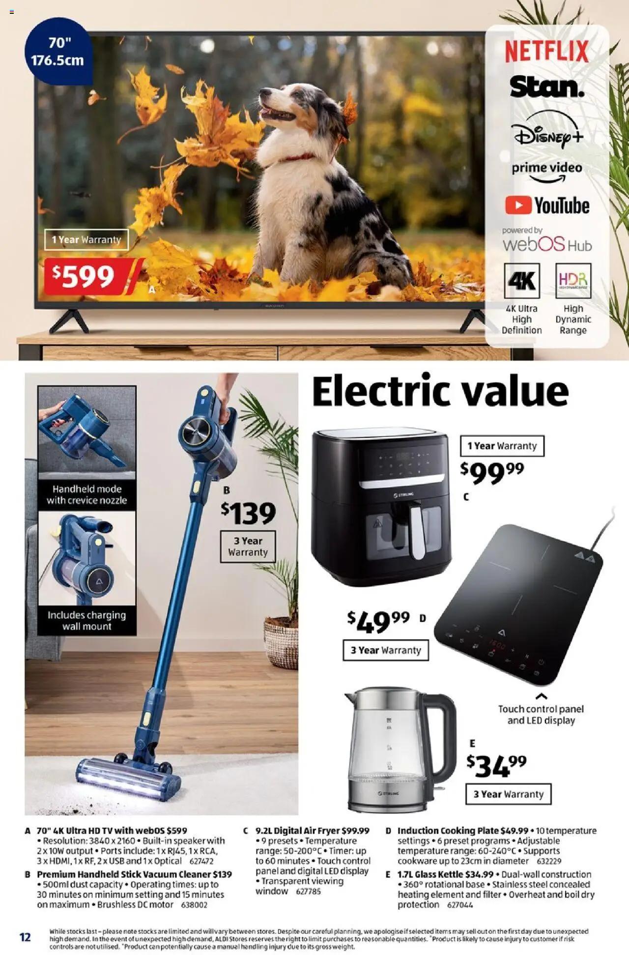 Aldi catalogue - valid from 11.06.2025 | Page: 12 | Products: Cleaner, Speaker, Usb, Kettle