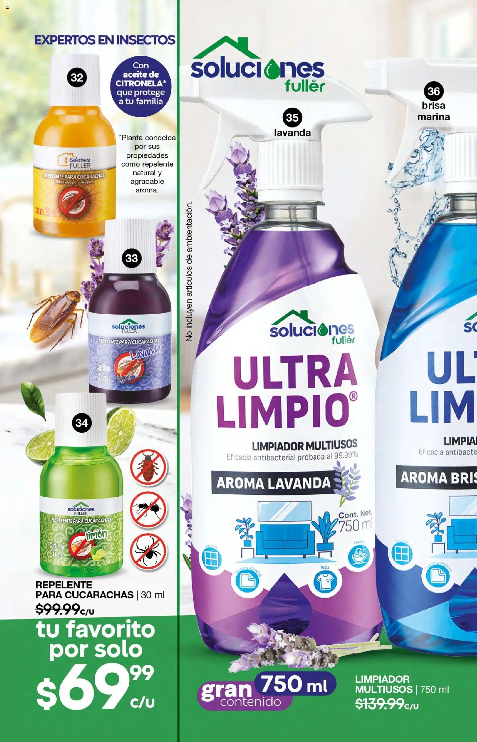 Nuevas ofertas de Fuller válidas en toda la República Mexicana desde el 10.12.2025. ¡Encuentra las mejores ofertas en Fuller campaña 18 2025! | Página: 19 | Productos: Limón, Aceite, Limpiador, Repelente