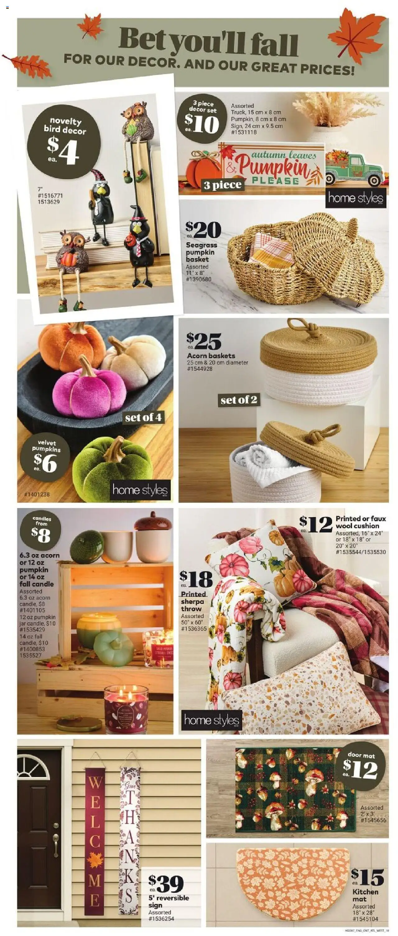 Giant Tiger flyer valid from 17.09.2025 | Page: 12 | Products: Basket, Pumpkin