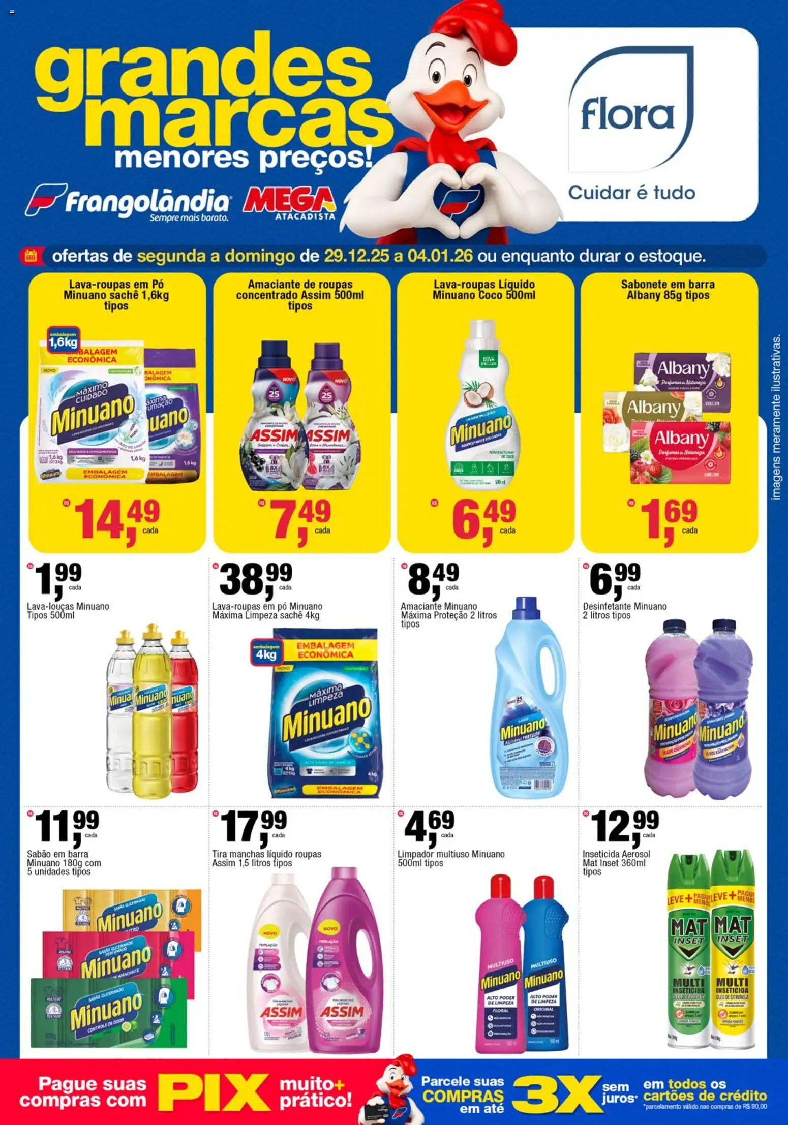 Frangolândia Folheto - válido de 29.12.2025 | Página: 2 | Produtos: Coco, Sabão, Desinfetante, Inseticida