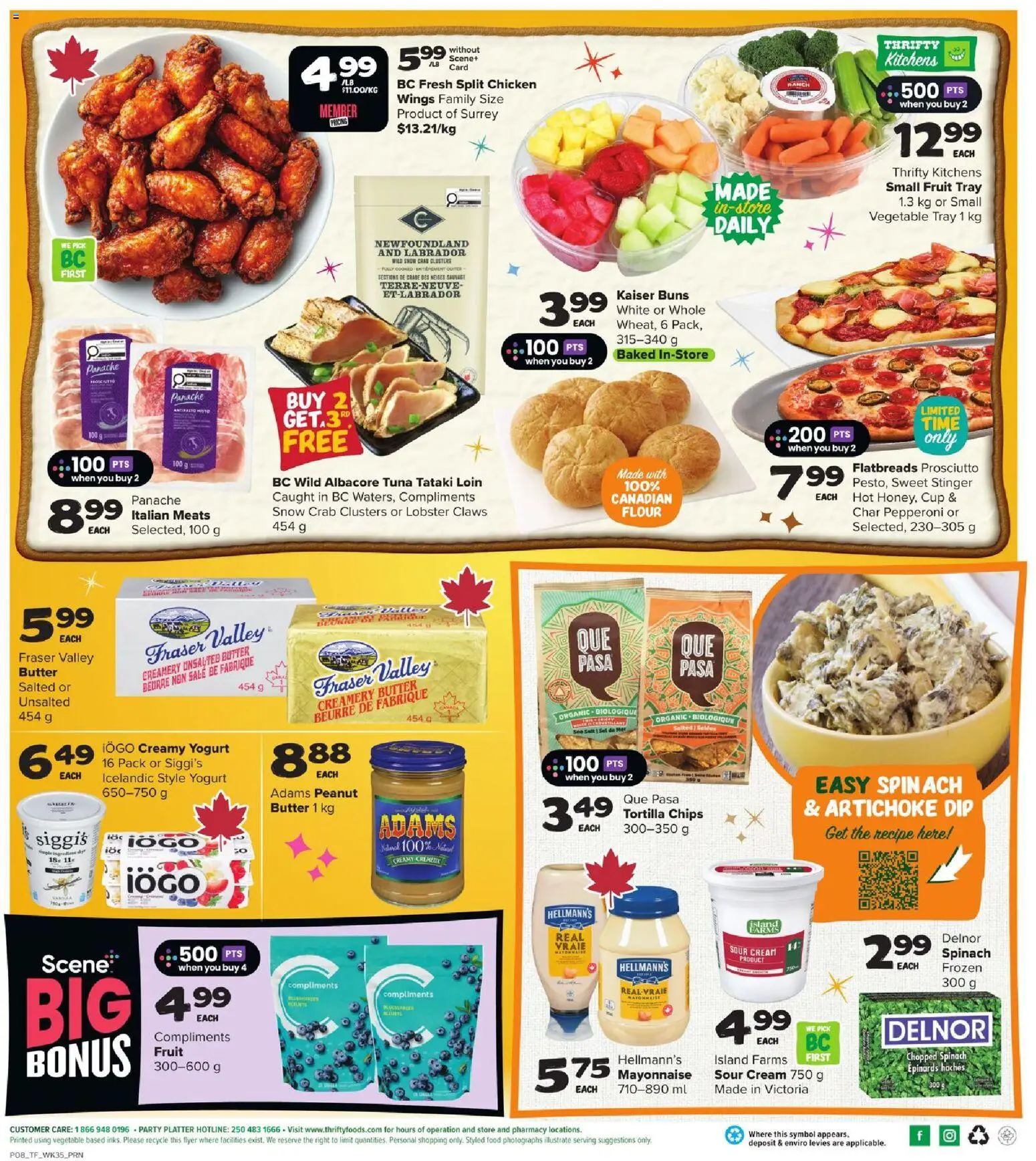 Thrifty Foods flyer valid from 26.12.2025 | Page: 4 | Products: Sour cream, Chips, Butter, Chicken