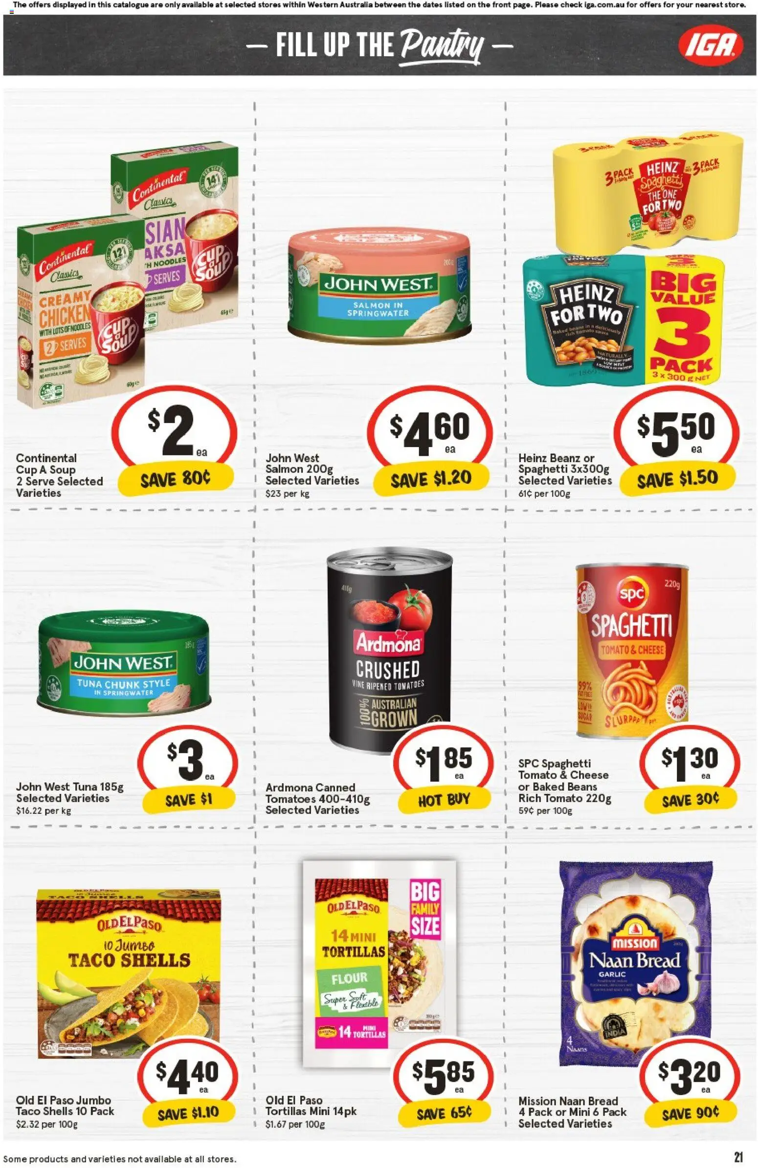 IGA catalogue - valid from 05.11.2025 | Page: 21 | Products: Cheese, Noodles, Sugar, Tuna