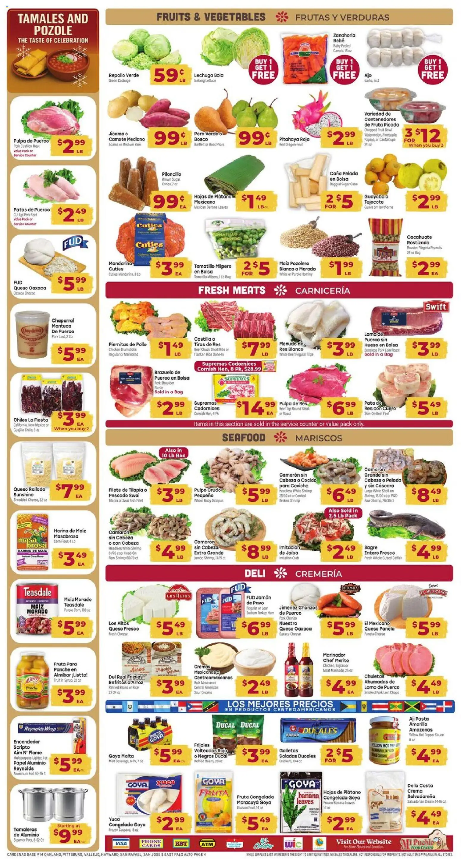 Cardenas Weekly Ad - valid from 10.12.2025 | Page: 4 | Products: Box, Pork, Vegetables, Sauce