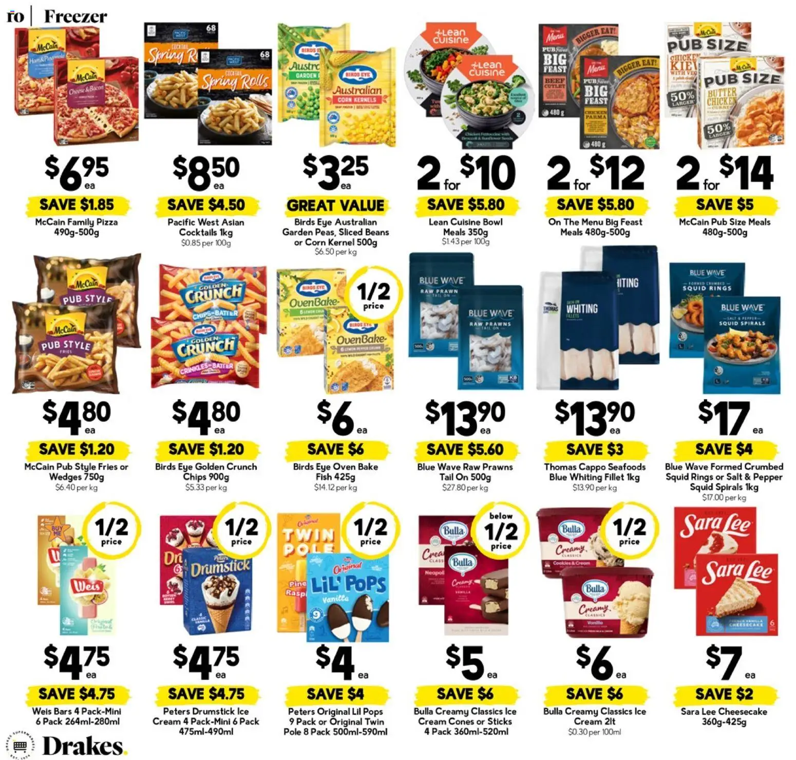 Drakes catalogue - valid from 14.01.2026 | Page: 10 | Products: Butter, Cheese, Pizza, Fish