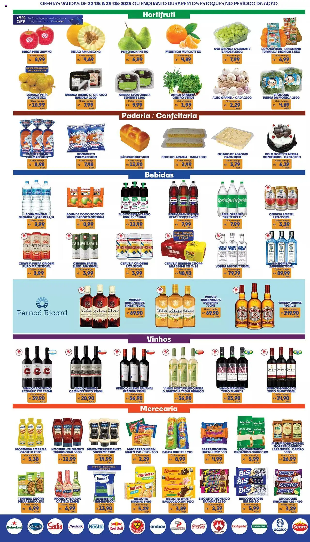 Boa Supermercados Folheto - válido de 22.08.2025 | Página: 2 | Produtos: Vinho, Cerveja, Heineken, Bandeja