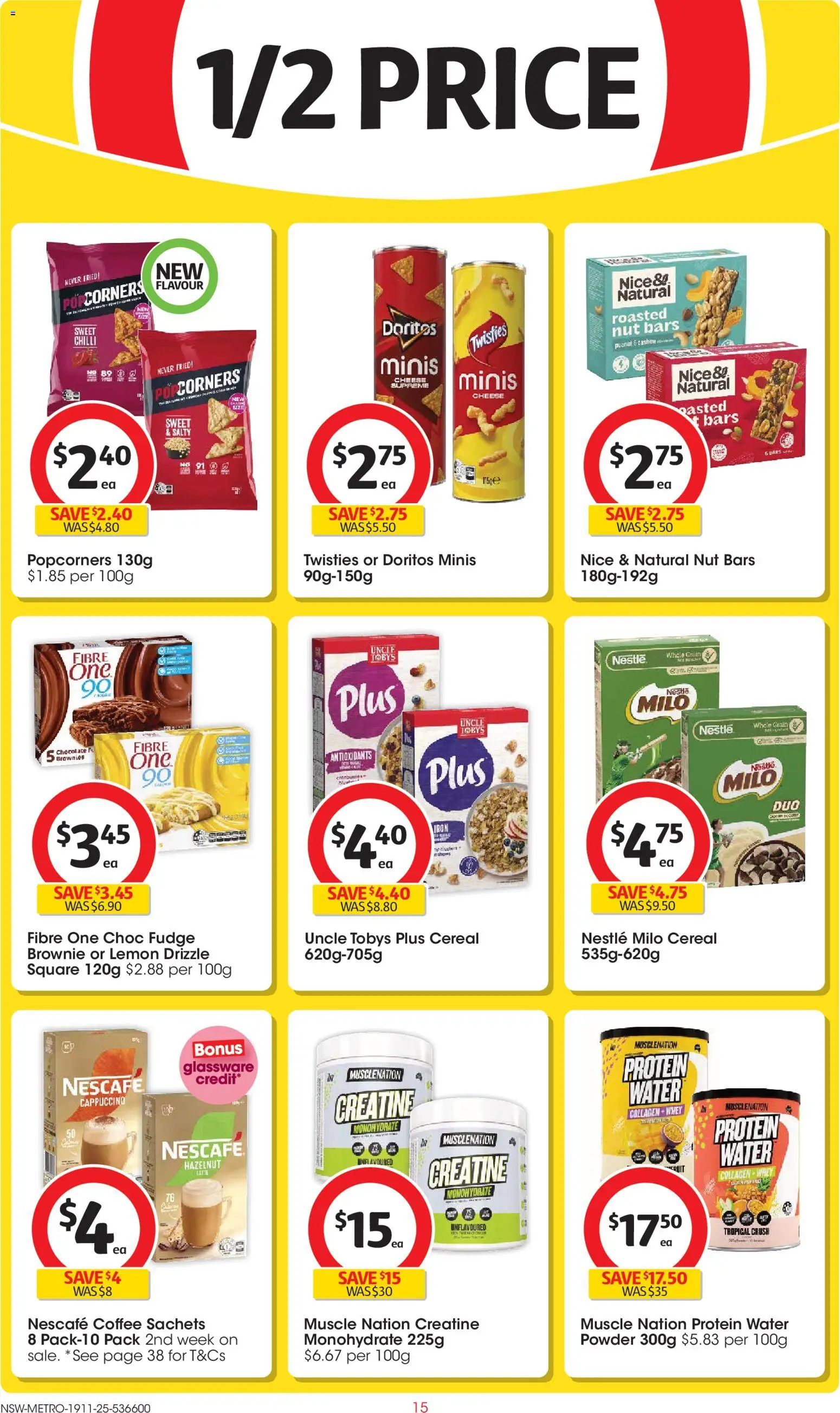 Coles catalogue - valid from 19.11.2025 | Page: 15 | Products: Chocolate, Cereal, Nescafe, Iron