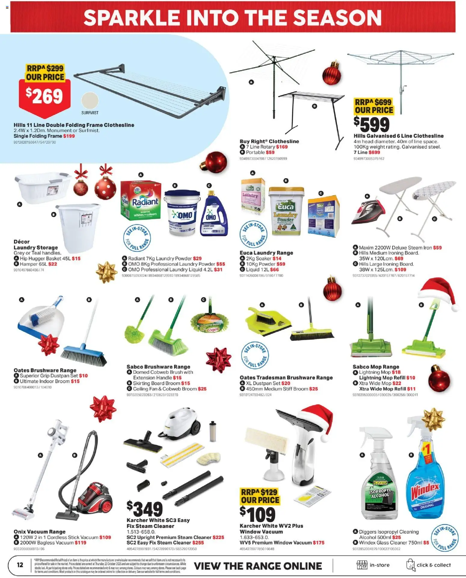 Mitre 10 catalogue - valid from 03.12.2025 | Page: 12 | Products: Basket, Portable, Iron, Broom