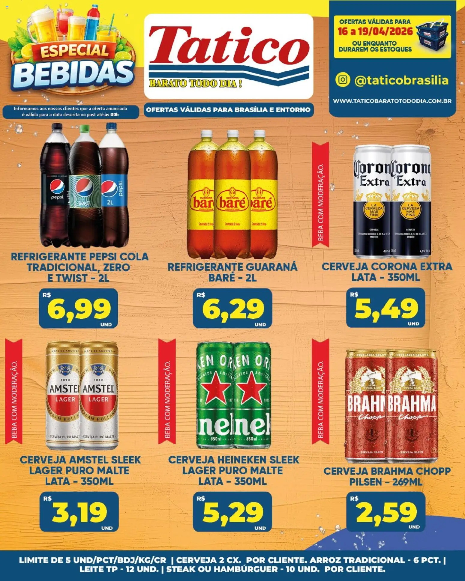 Tatico Folheto - válido de 16.04.2026 | Página: 2 | Produtos: Cola, Arroz, Cerveja Heineken, Refrigerante